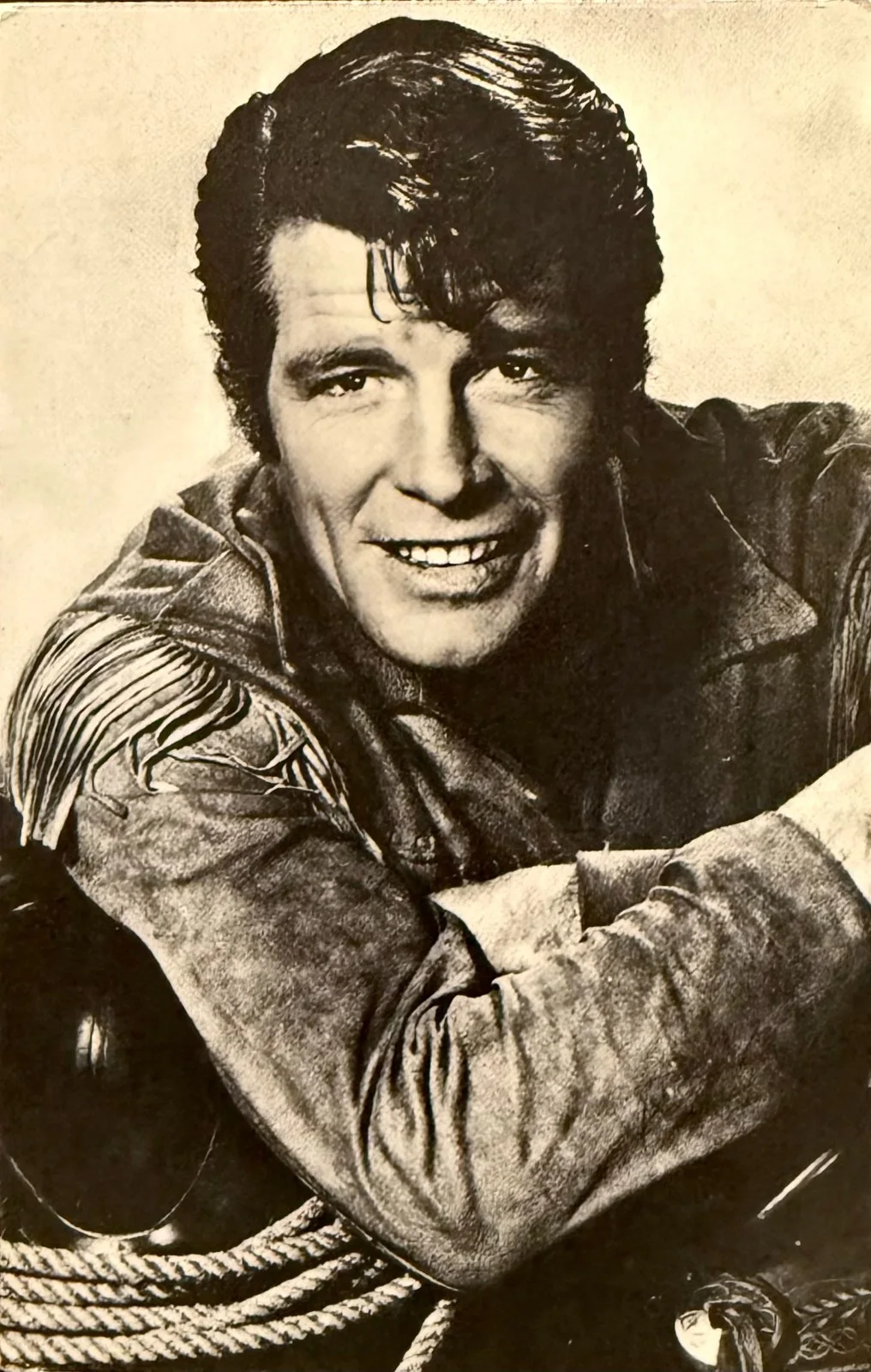 Robert Horton — ROBERT HORTON Signed Autographed 3 x 5 INDEX CARD & POSTCARDS WAGON TRAIN FLINT, изображение 3