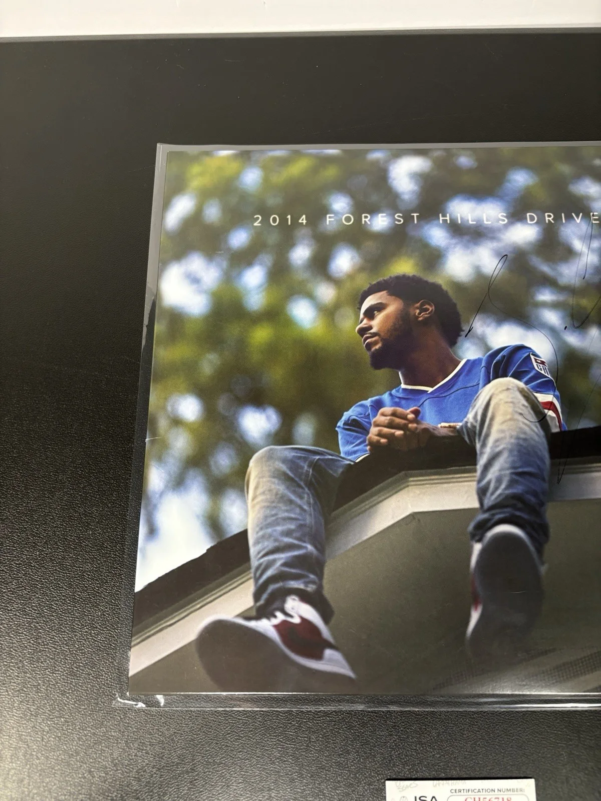 J. Cole Autographed 2014 Forest Hills Drive Vinyl Album Signed Music JSA COA, image 2