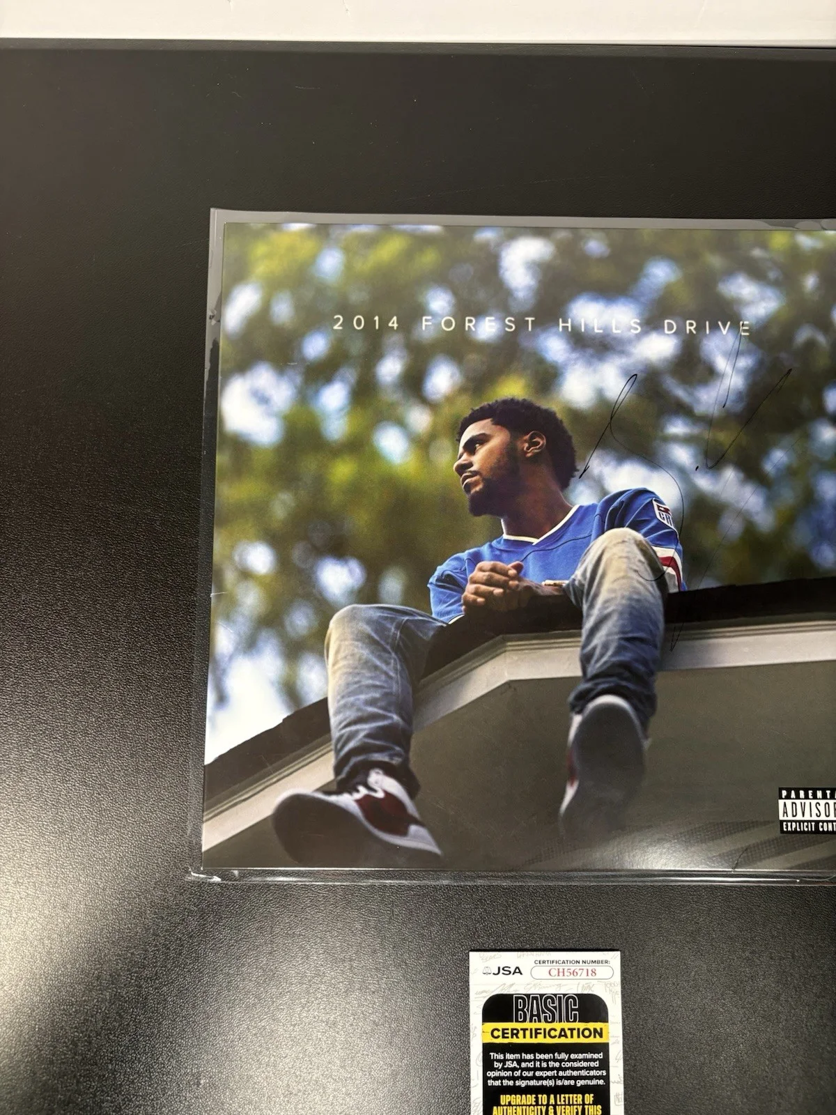 J. Cole Autographed 2014 Forest Hills Drive Vinyl Album Signed Music JSA COA, image 4