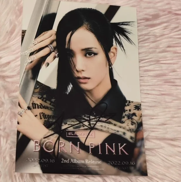 BLACKPINK — Blackpink-Jennie Lisa Rose Jisoo Autographed Hand Signed Photo 4*6, image 5