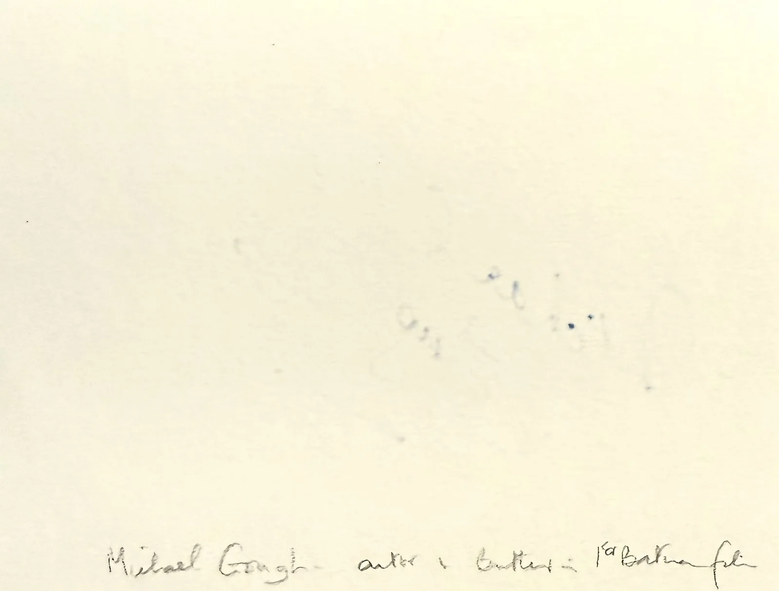 Michael Gough — MICHAEL GOUGH Signed Autographed 4" x 5" ALBUM PAGE DRACULA Trog BATMAN FOREVER, изображение 2