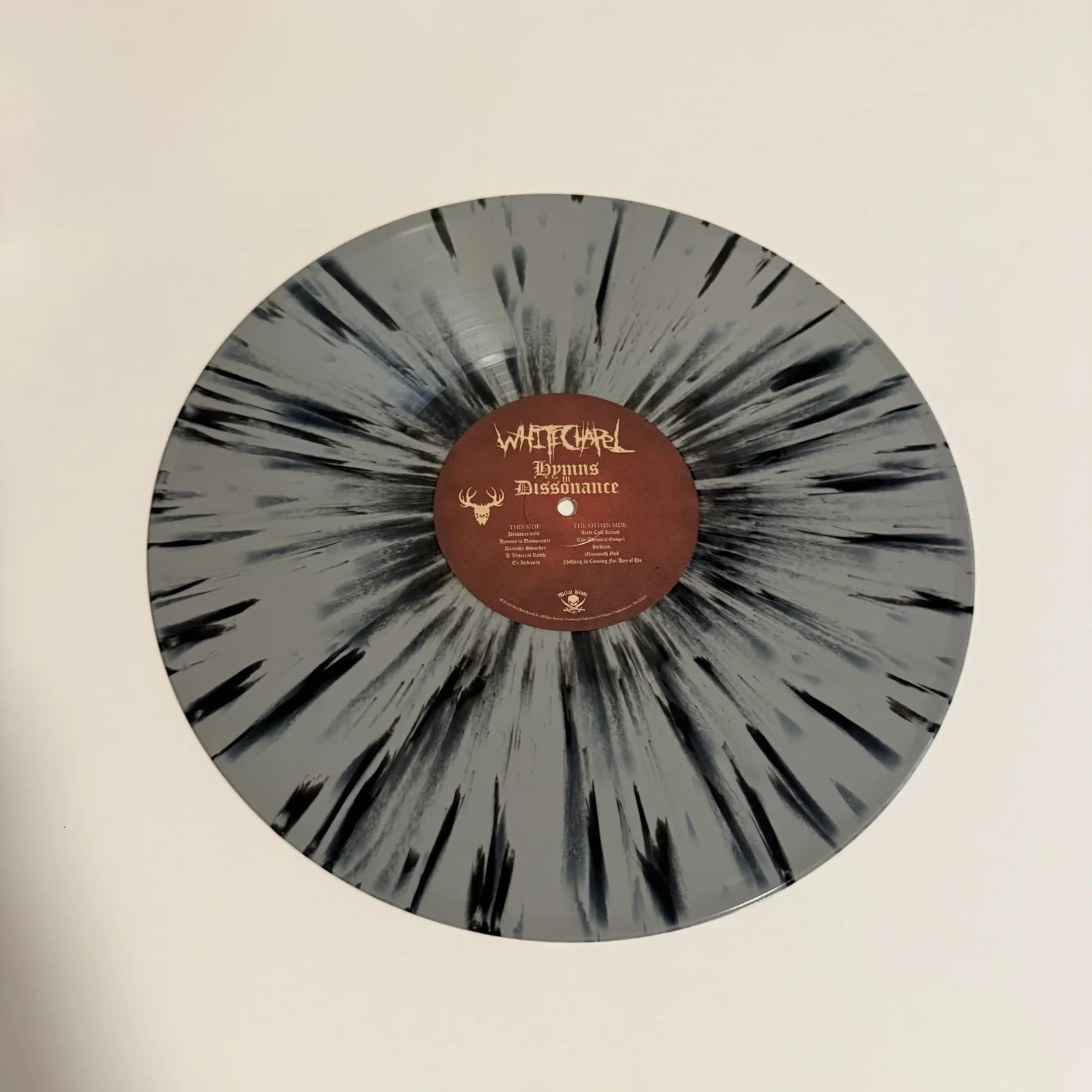 WHITECHAPEL SIGNED HYMNS OF DISSONANCE VINYL RECORD KIN JSA COA, image 2