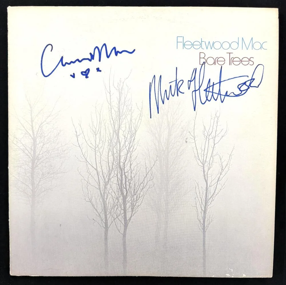 Mick Fleetwood, Christine McVie — Christine McVie & Mick Fleetwood Mac Signed Autograph Album Vinyl Record JSA COA