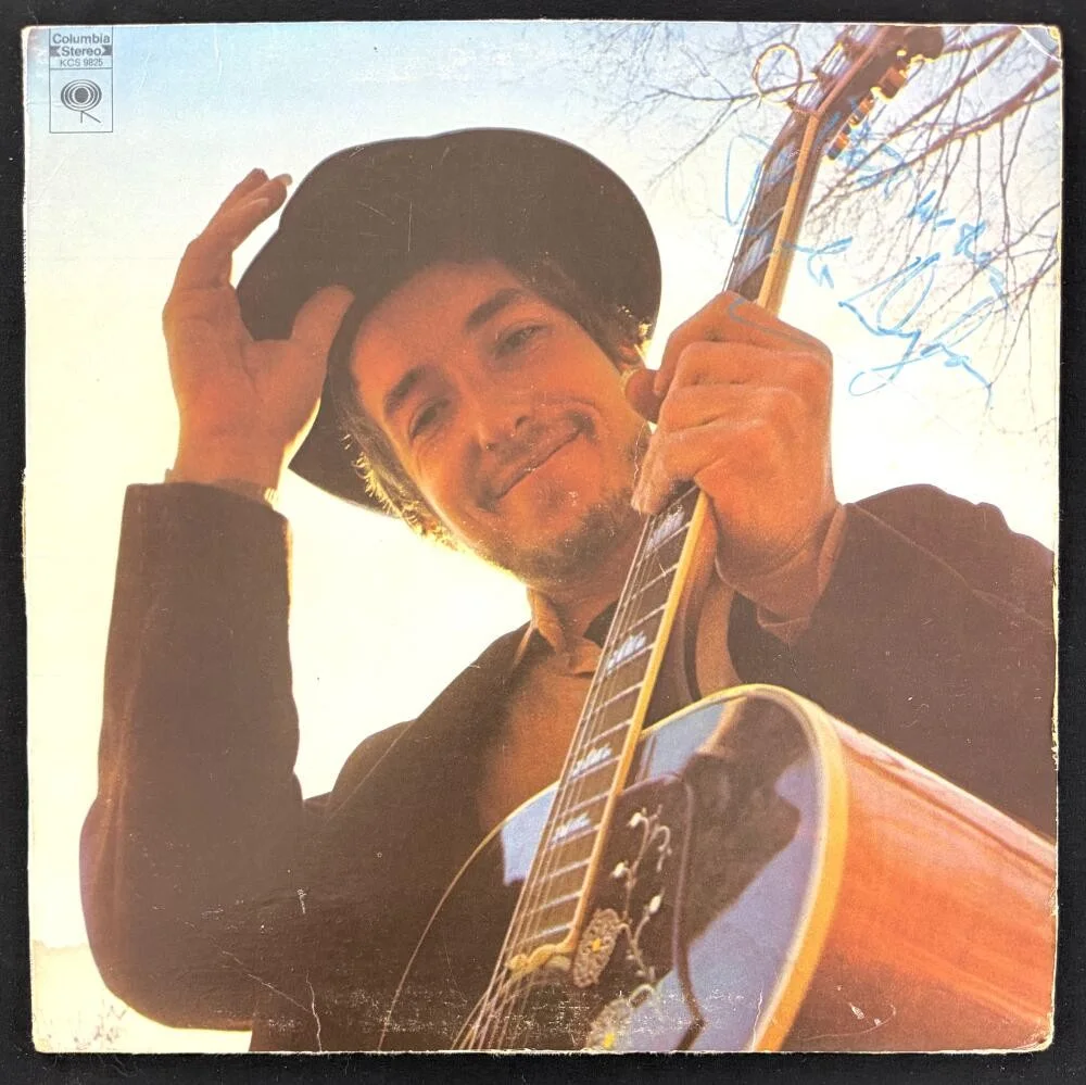 Bob Dylan — Bob Dylan Signed Autograph Album Vinyl Record LP - Nashville Skyline w/ PSA COA