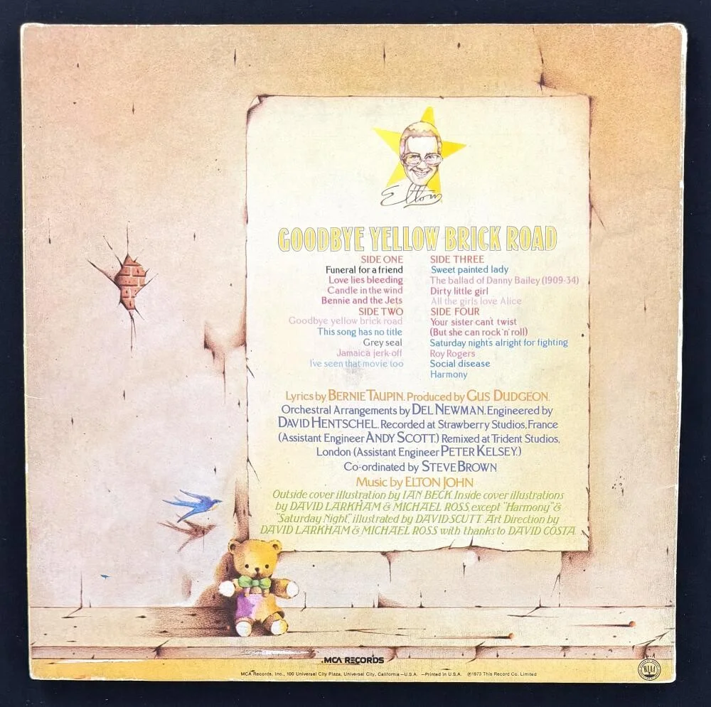 Elton John — Elton John Signed Autograph Album Vinyl Record Goodbye Yellow Brick Road JSA COA, image 2