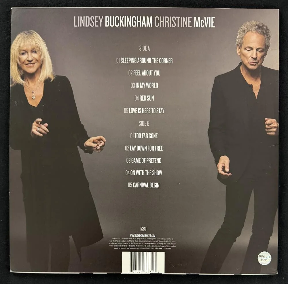 Lindsey Buckingham, Christine McVie — Lindsey Buckingham & Christine McVie Signed Autograph Album Vinyl Record JSA COA, изображение 2