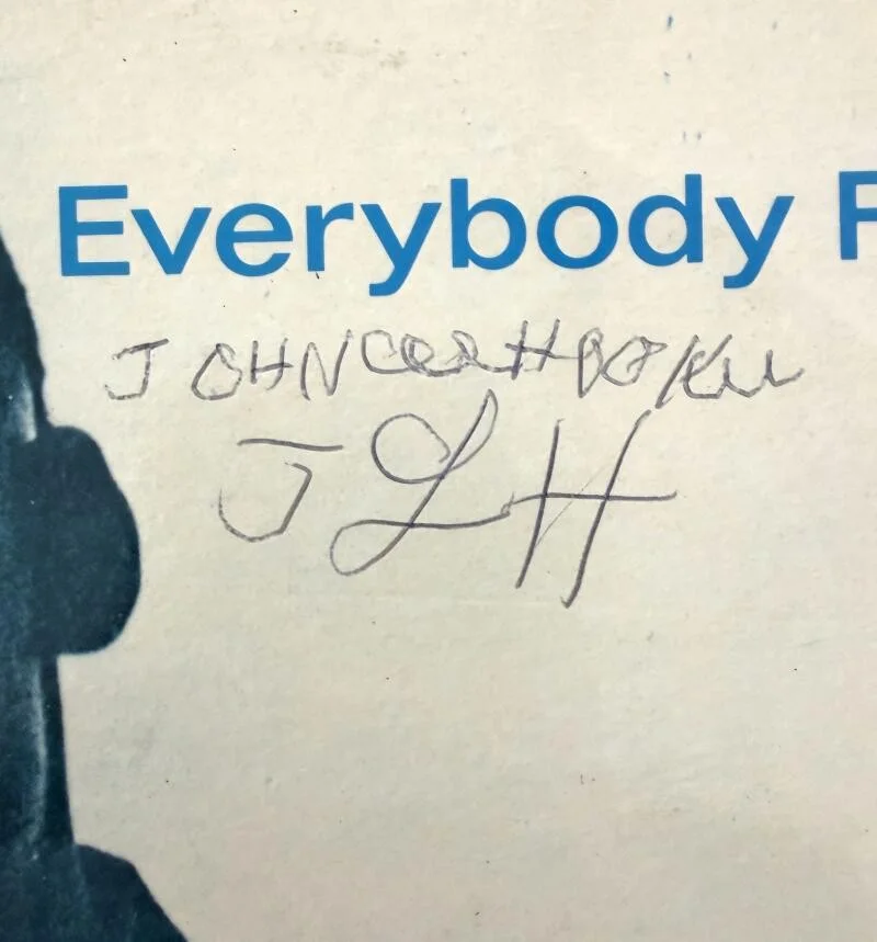 John Lee Hooker — John Lee Hooker Signed Autograph Album Vinyl Record LP Everybody Rockin JSA COA, изображение 4