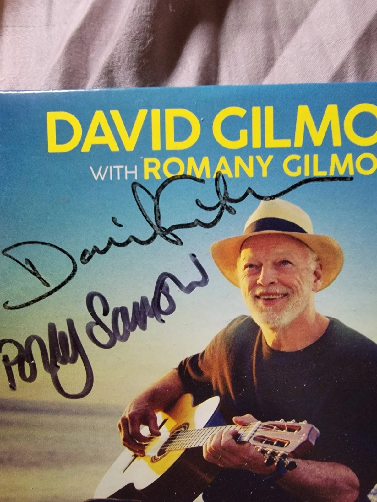 DAVID GILMOUR Signed CD Yes I Have Ghosts Polly Sampson PINK FLOYD will Pass Psa, image 3