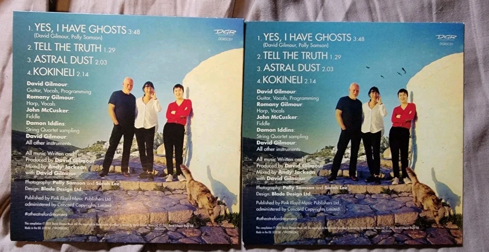 DAVID GILMOUR Signed CD Yes I Have Ghosts Polly Sampson PINK FLOYD will Pass Psa, image 5