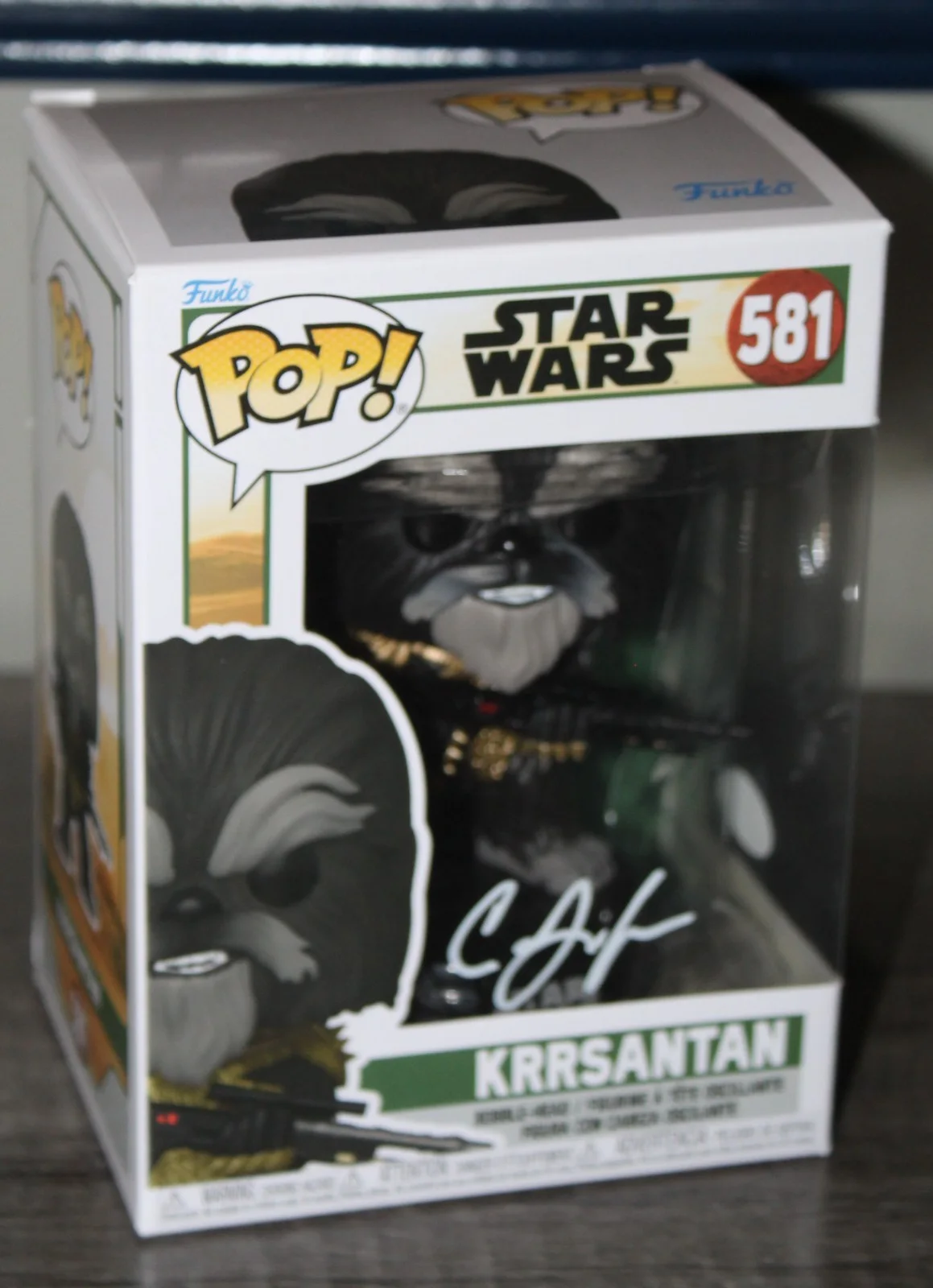 Carey Jones — Carey Jones Auto Star Wars Funko Pop! #581 KRRSANTAN JSA WITNESS COA