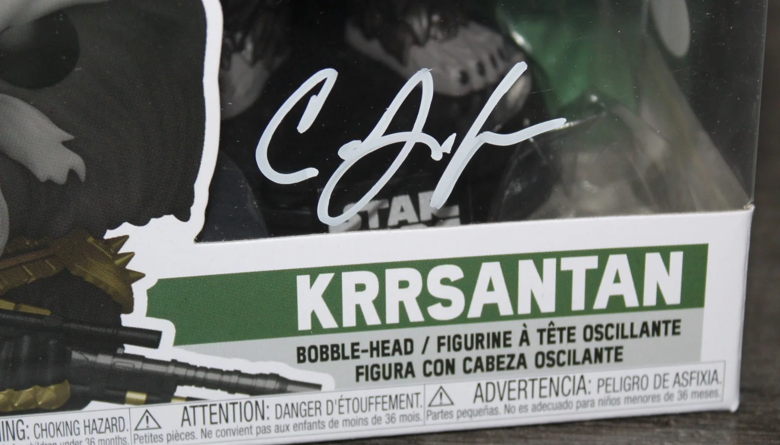 Carey Jones — Carey Jones Auto Star Wars Funko Pop! #581 KRRSANTAN JSA WITNESS COA, изображение 2