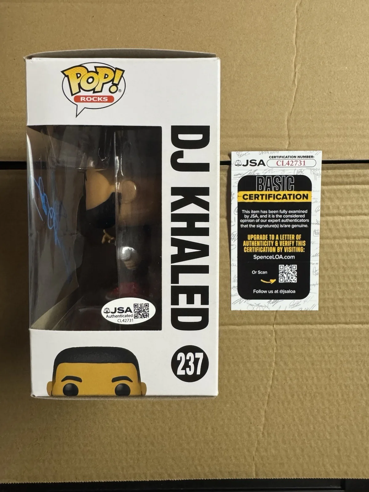 DJ KHALED signed autographed POP FUNKO VINYL FIGURE WE THE BEST #237 JSA COA, изображение 2