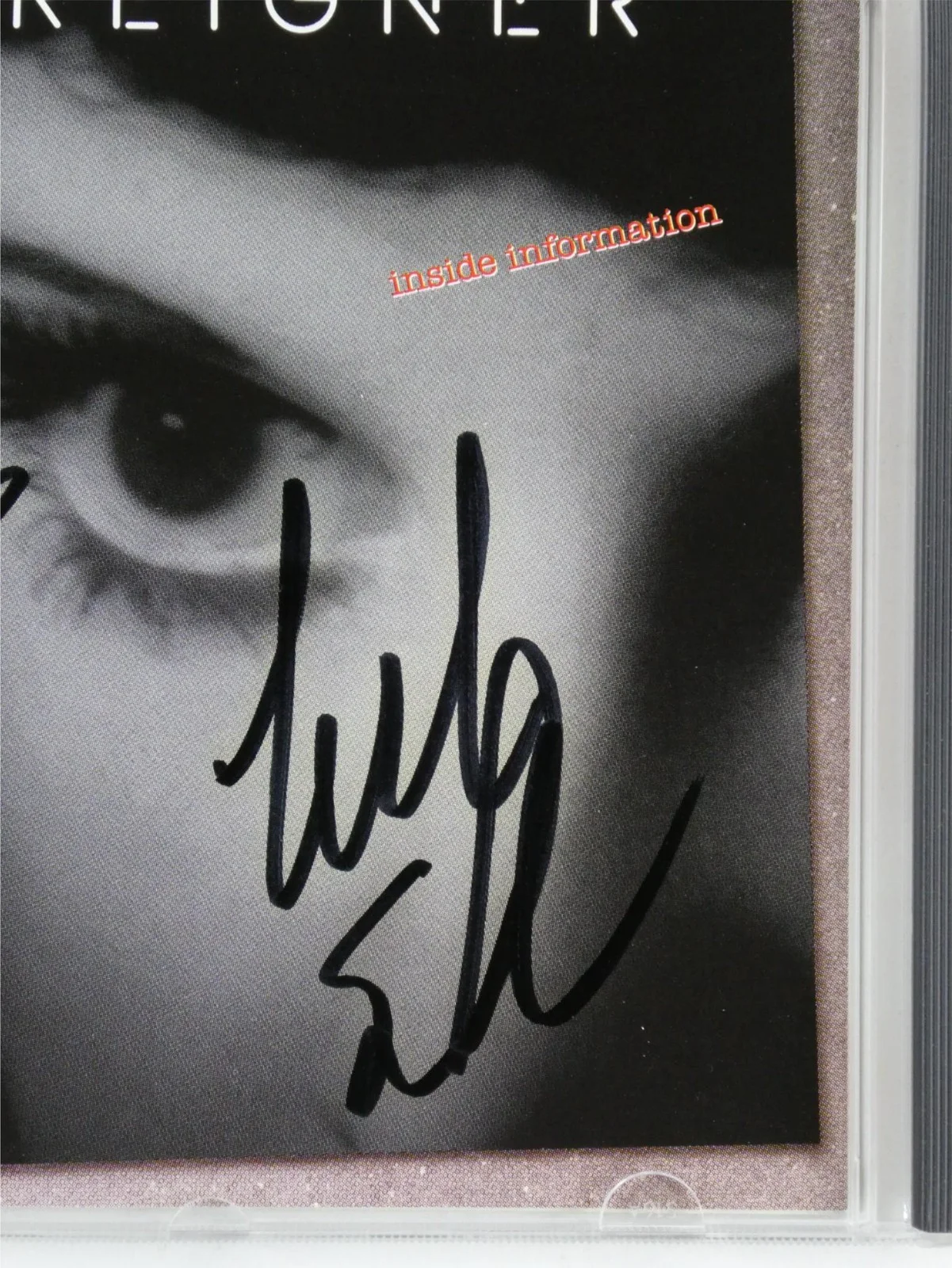 Foreigner Signed CD Booklet Bruce Turgon Mark Schulman Inside Information, image 2