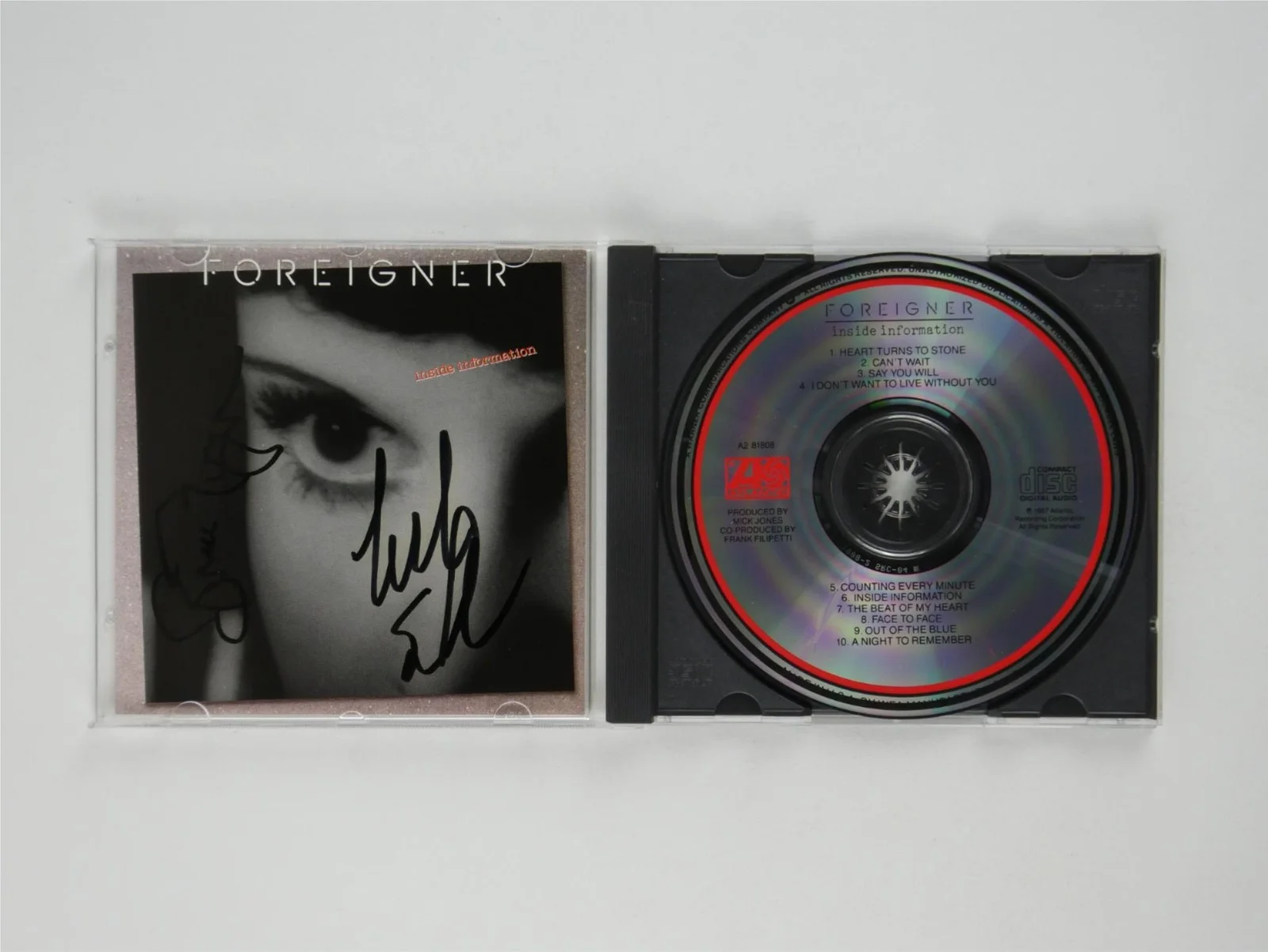 Foreigner Signed CD Booklet Bruce Turgon Mark Schulman Inside Information, image 5