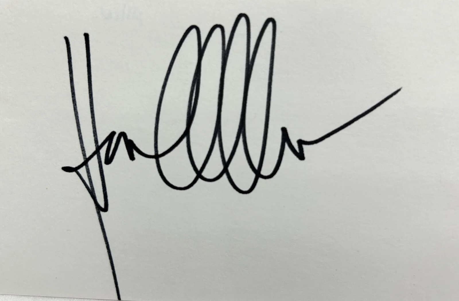 Karen Allen — Karen Allen American Actress Indiana Jones Signature Index Card Original, изображение 2