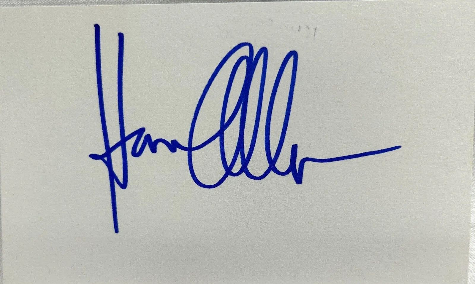 Karen Allen — Karen Allen American Actress Indiana Jones Signature Index Card Original, изображение 4