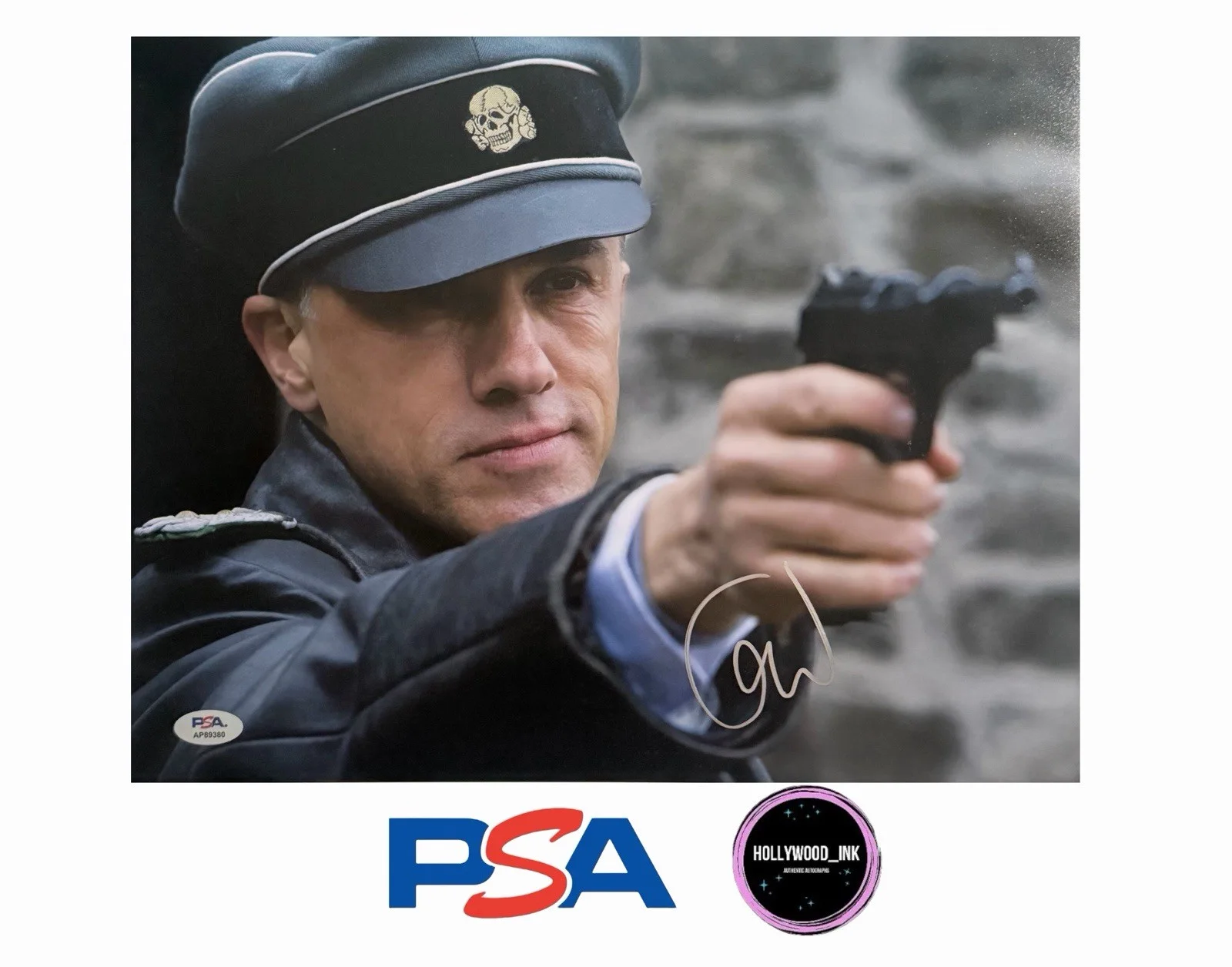 Christoph Waltz — CHRISTOPH WALTZ SIGNED 11x14 PHOTO INGLORIOUS BASTARDS PSA - B