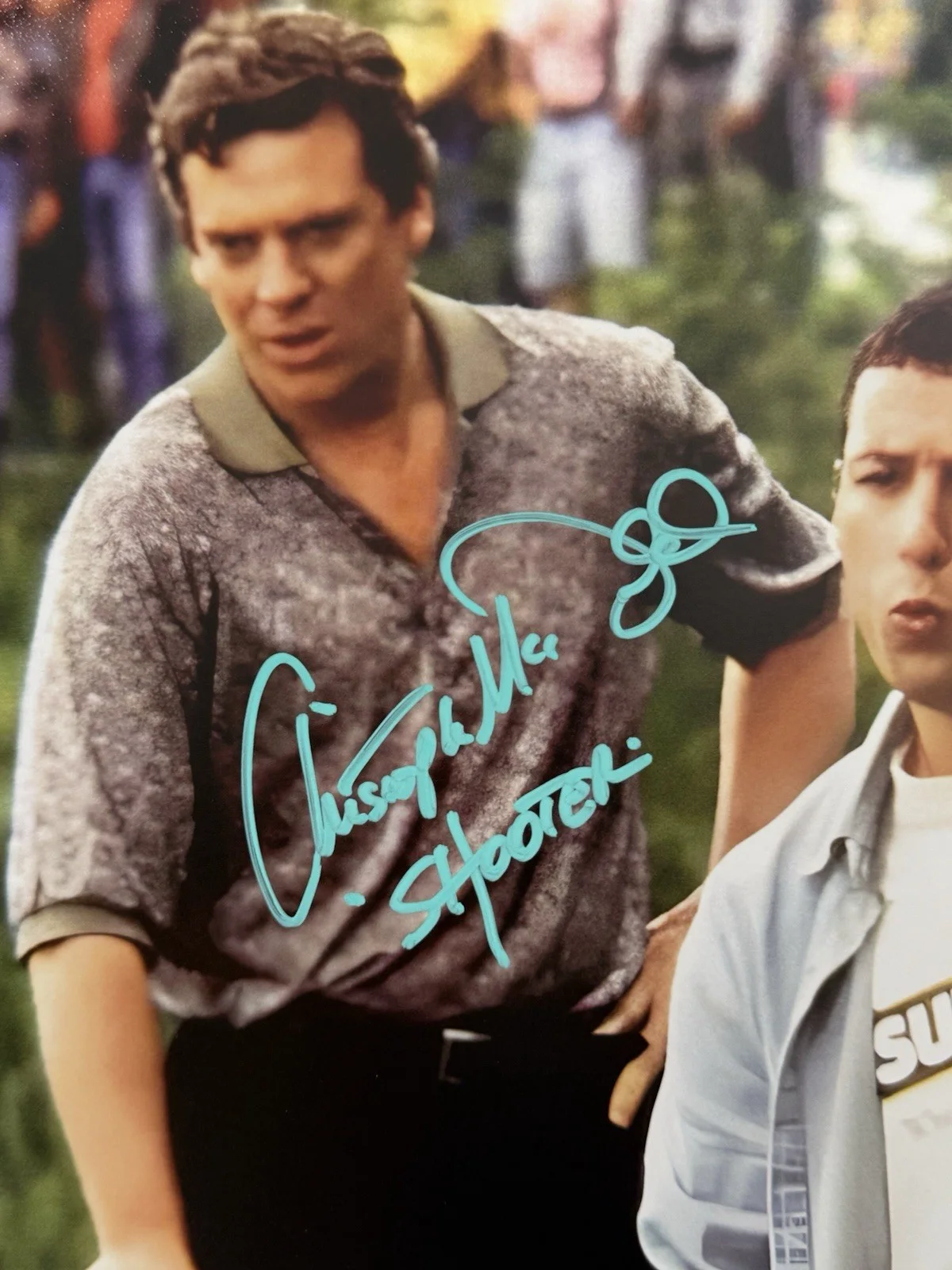 Christopher Mcdonald — Christopher Mcdonald ( Shooter ) Signed 11x17 Happy Gilmore Photo JSA, image 2