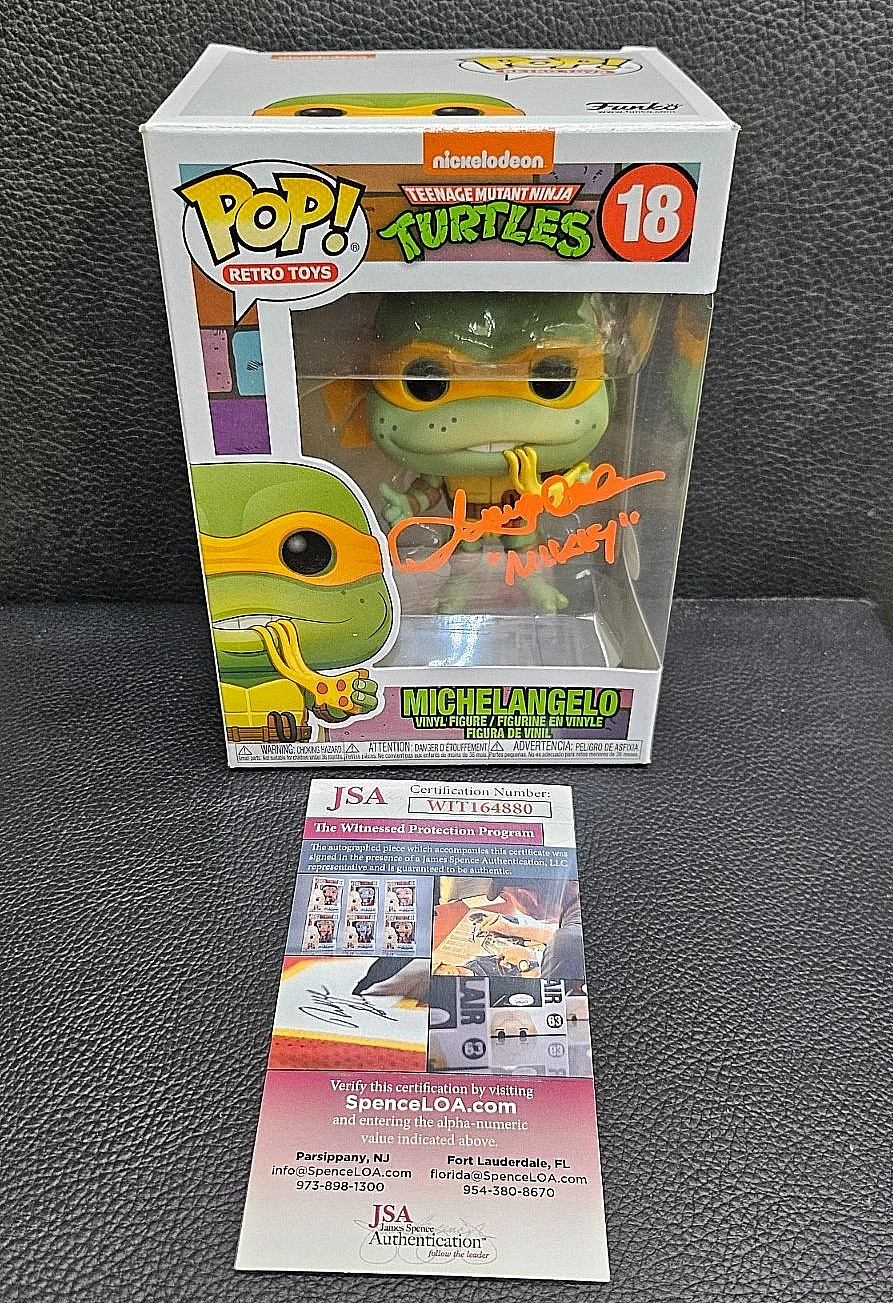 Kevin Eastman — Kevin Eastman Signed. Michael Angelo Ninja Turtles Funko Pop # 18 JSA