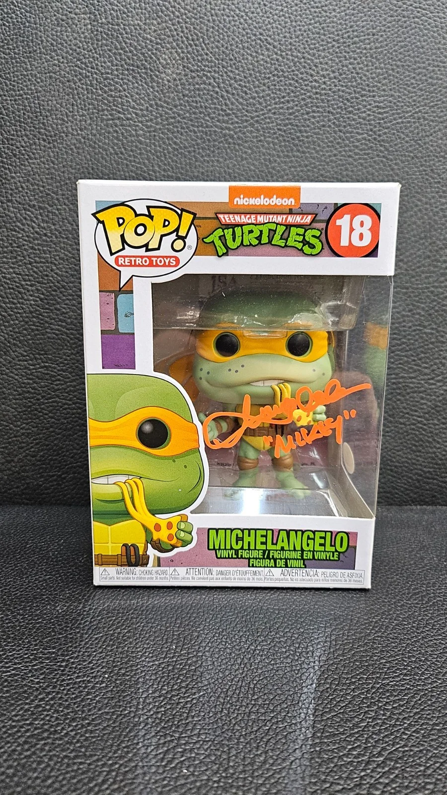 Kevin Eastman — Kevin Eastman Signed. Michael Angelo Ninja Turtles Funko Pop # 18 JSA, изображение 2