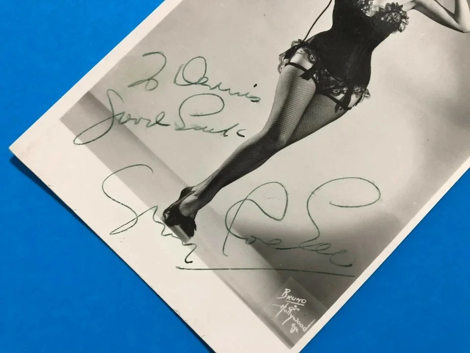 Gypsy Rose Lee — Vintage Gypsy Rose Lee Signed Autograph Inscribed Postcard Photo RR Auction COA, image 3