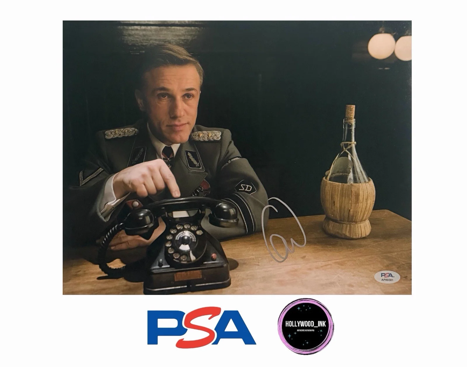 Christoph Waltz — CHRISTOPH WALTZ SIGNED 11x14 PHOTO INGLORIOUS BASTARDS PSA - A