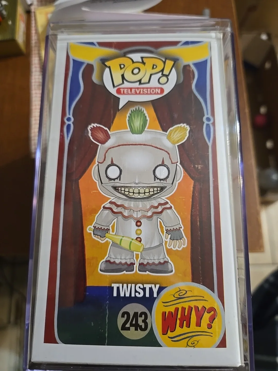 JOHN CARROLL LYNCH SIGNED TWISTY AMERICAN HORROR STORY FUNKO POP #243 JSA COA!, image 5