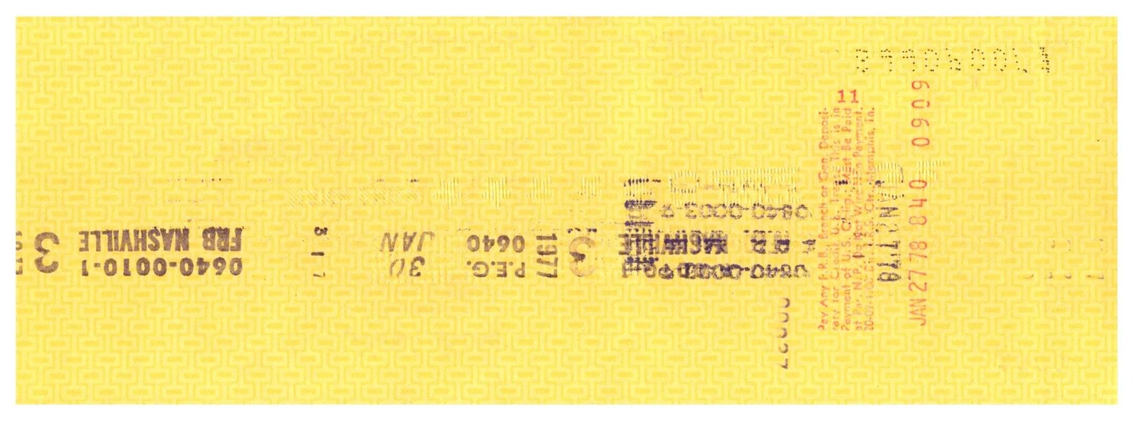 Original HANK SNOW Signed AUTOGRAPH PERSONAL BANK CHECK to IRS / Grand Ole Opry, image 2