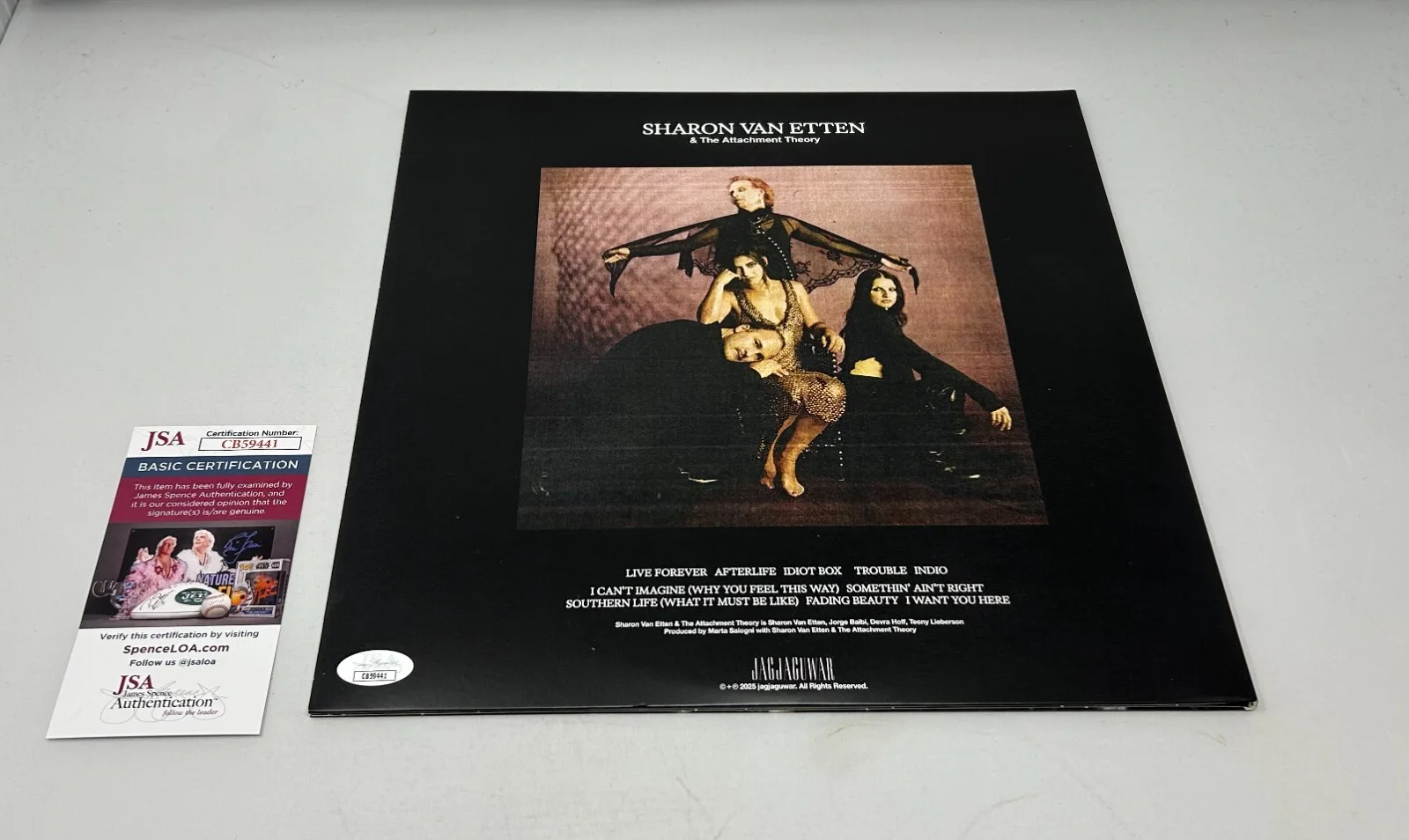Sharon Van Etten & The Attachment Theory signed Album JSA COA, image 2