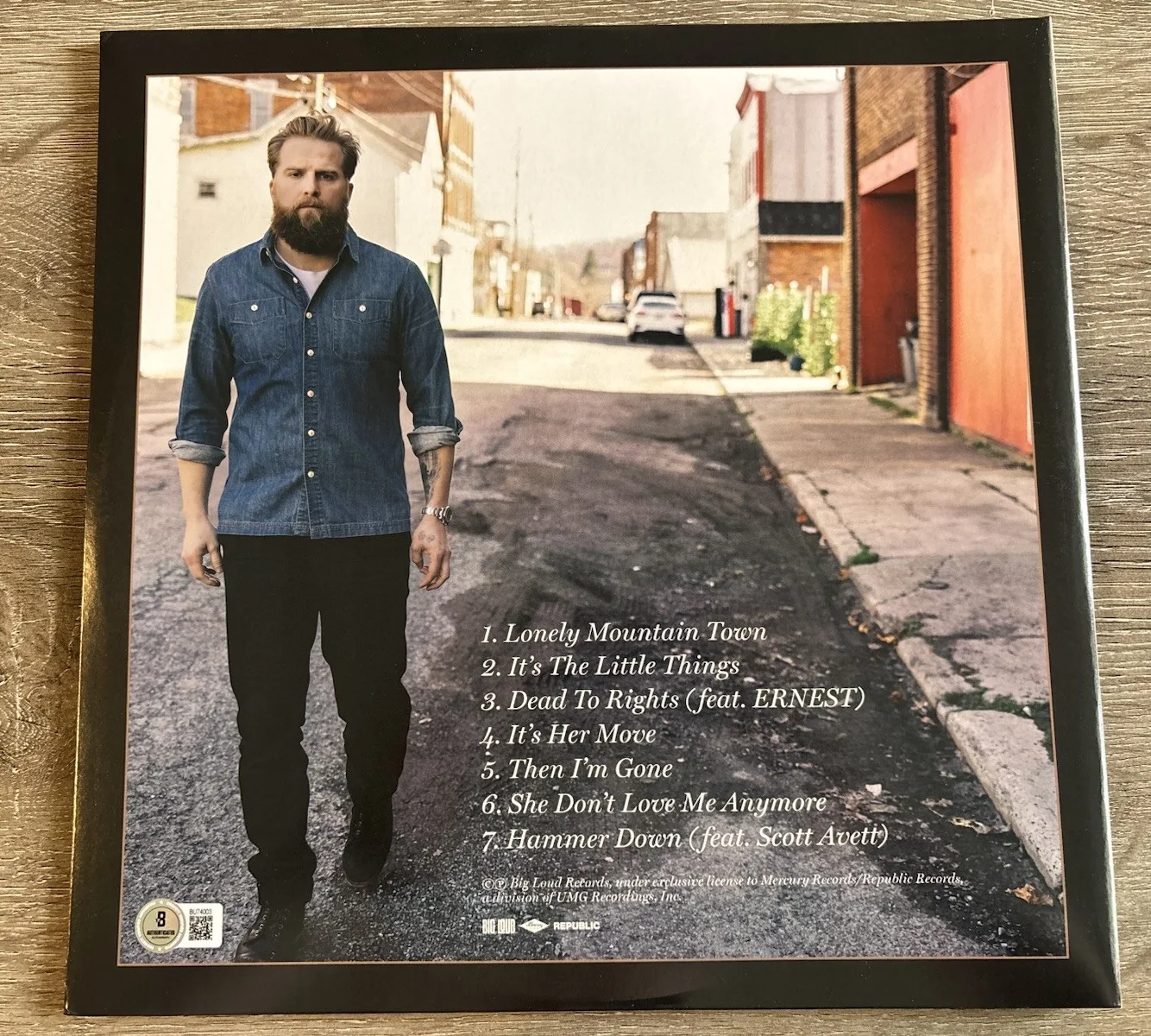 Charles Wesley Godwin Signed Vinyl Lonely Mountain Town Beckett Autographed, изображение 3