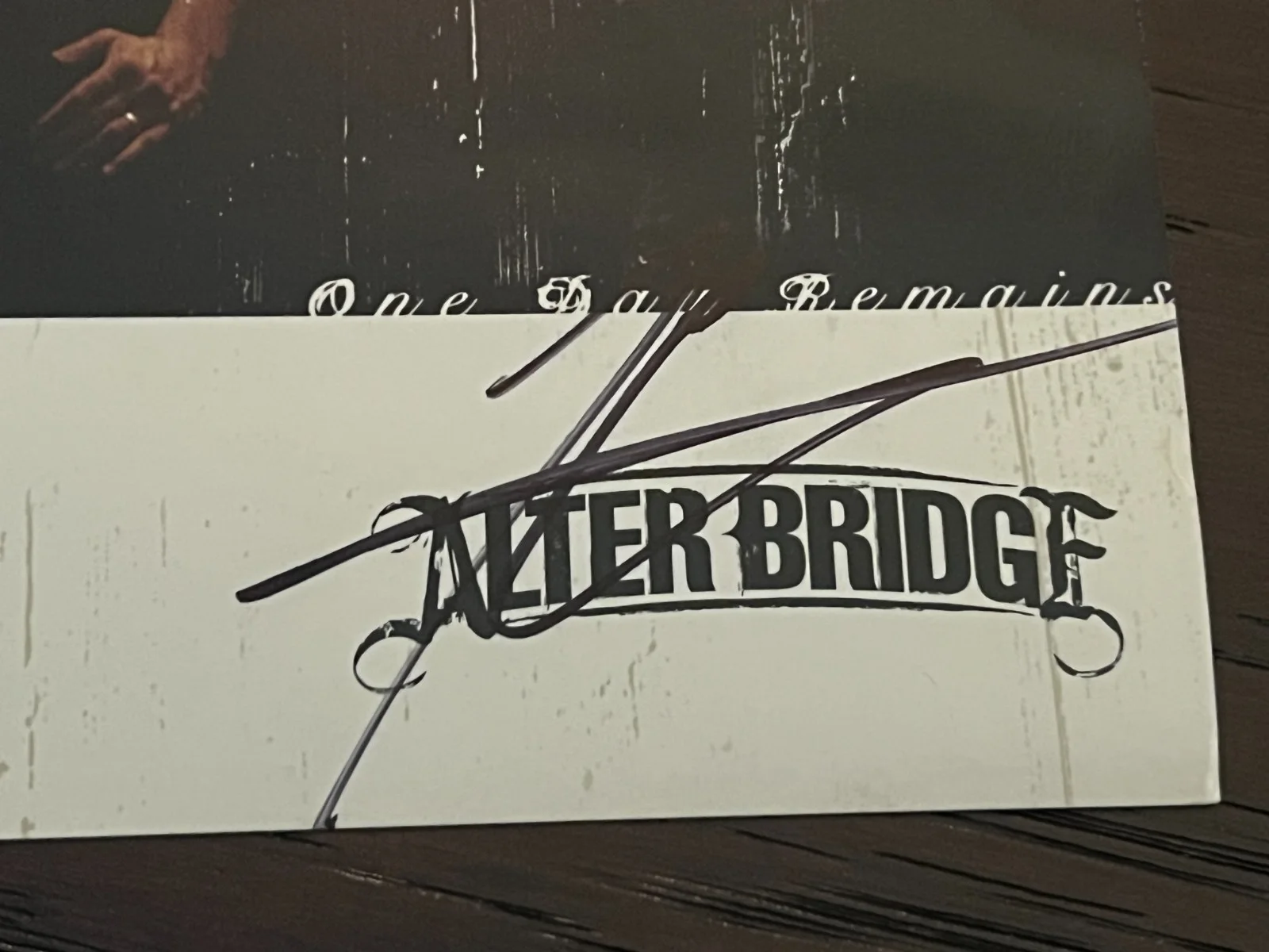Alter Bridge Myles Kennedy Autographed Signed One Day Remains Card Free Shipping, изображение 2