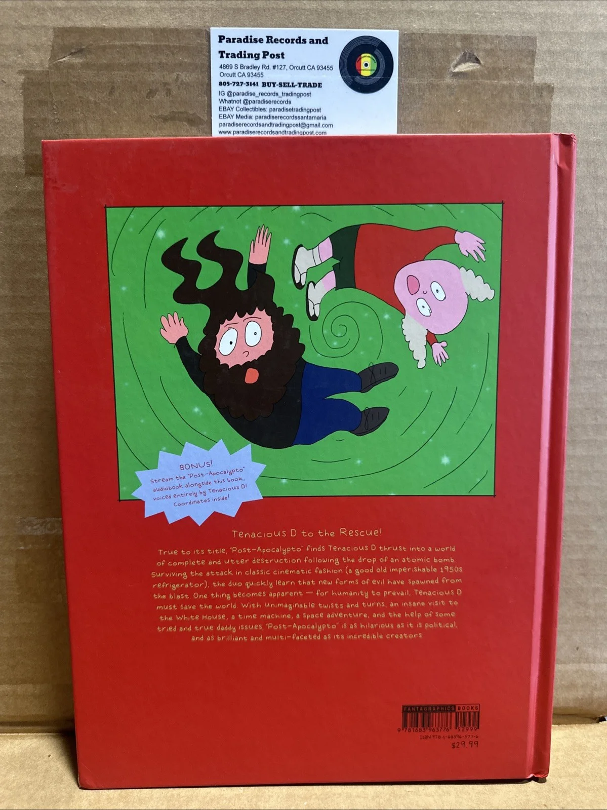 Tenacious D Signed Autograph Post-Apocalypto Book Jack Black Kyle Gass BAS COA, image 2