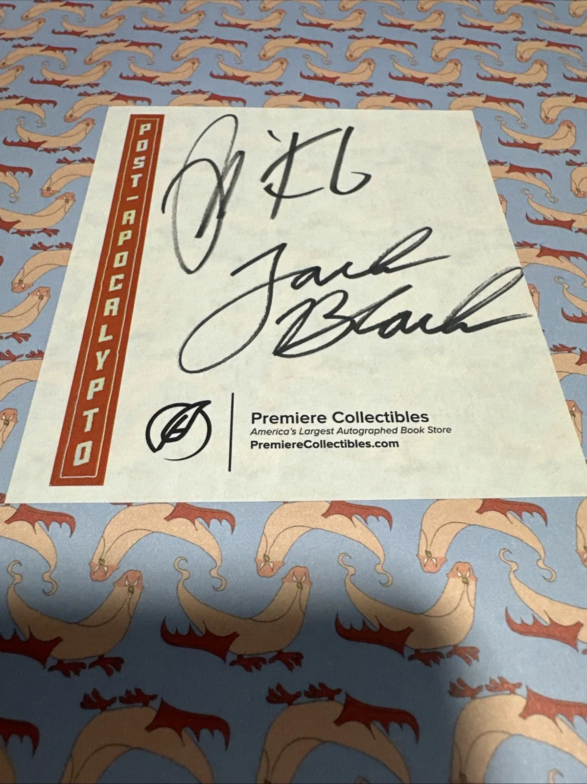 Tenacious D Signed Autograph Post-Apocalypto Book Jack Black Kyle Gass BAS COA, image 5