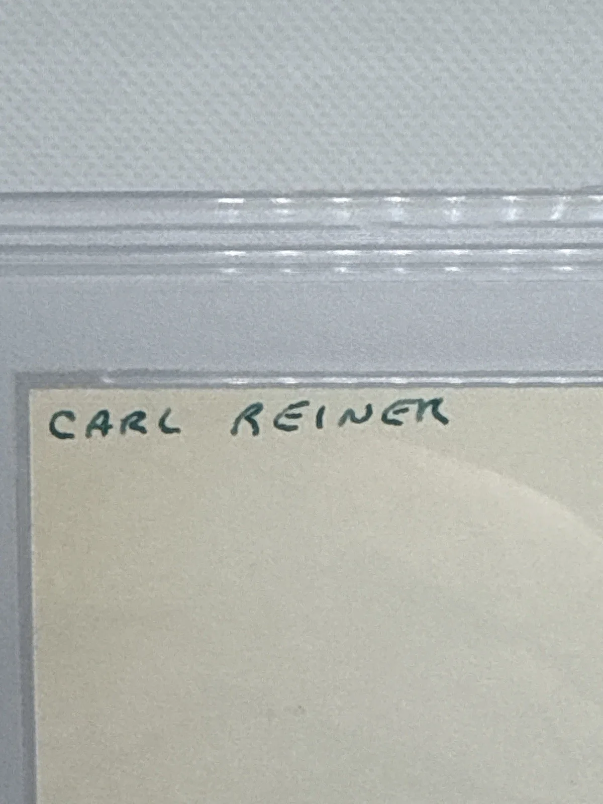 Carl Reiner PSA DNA Auto Signed Index Card Rare 1963 Dated w Photo, image 4