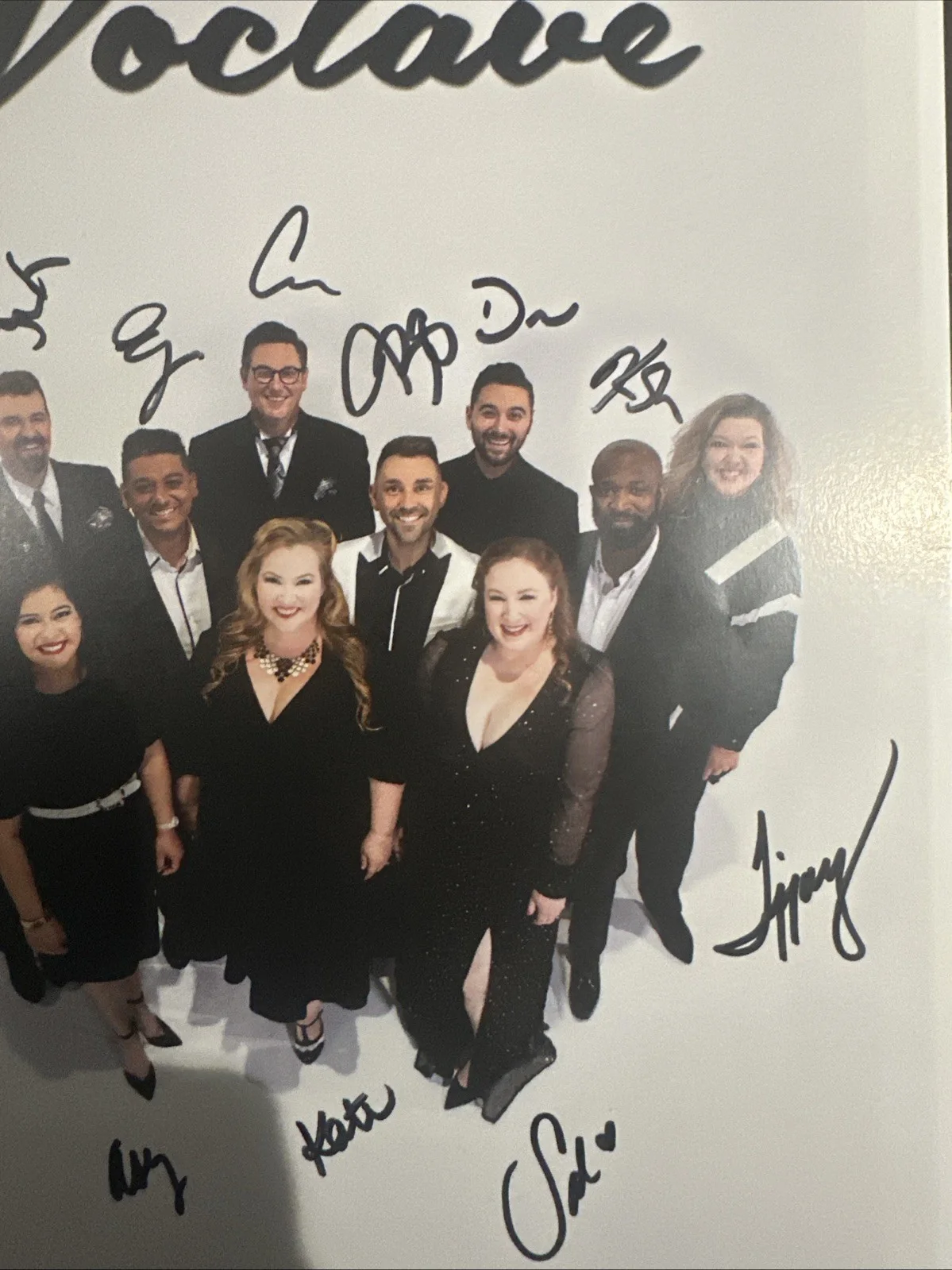 Voctave Singing Group Autographed Photo Excellent Condition, image 2