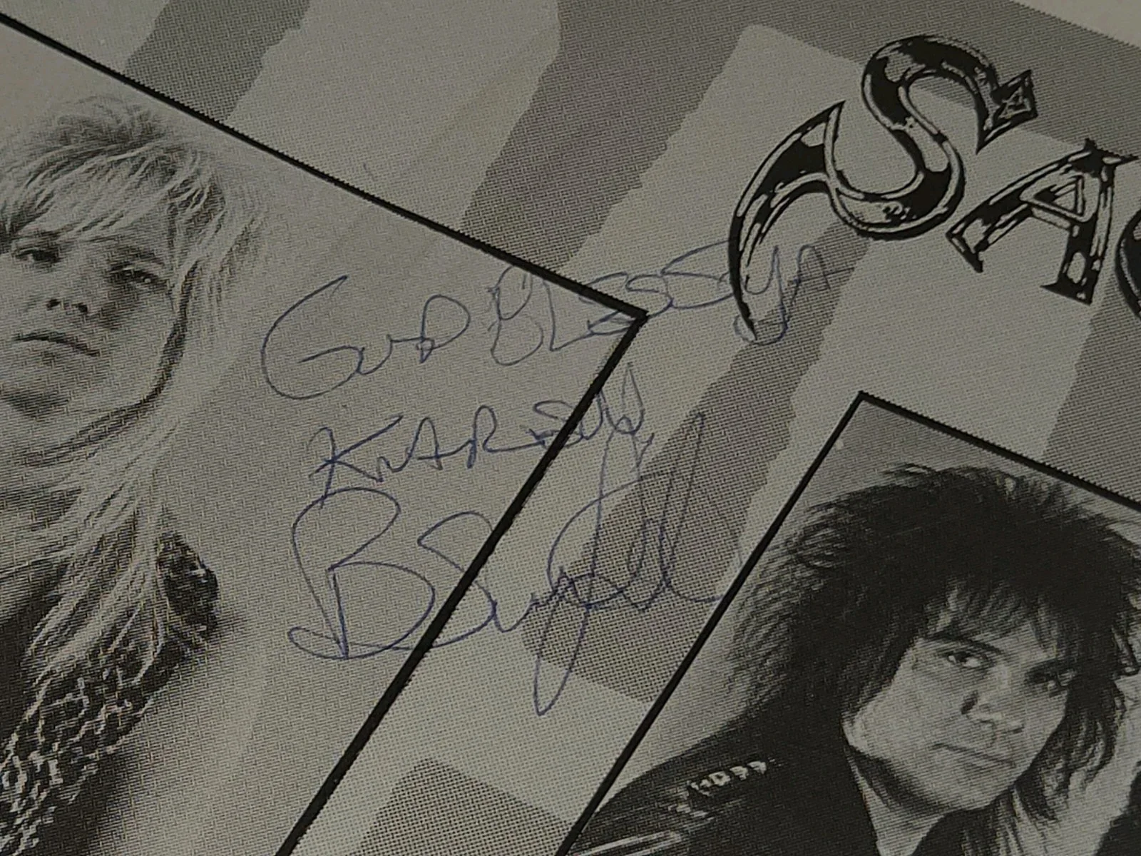 Sacred Warrior SIGNED AUTOGRAPHED PROMO POSTER Intense Records CHRISTIAN METAL, image 3