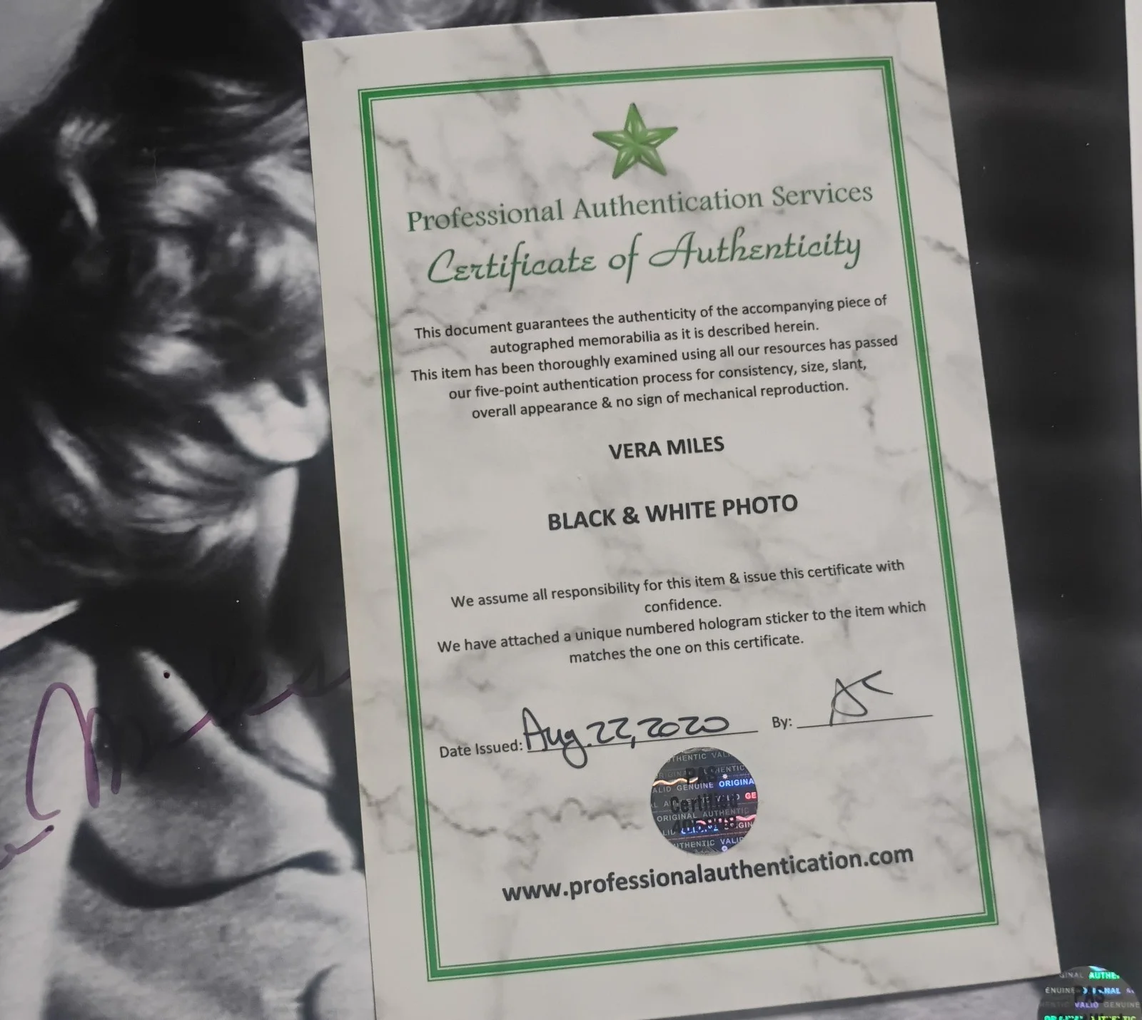 Vera Miles Hand Signed Autograph 8x10 Photo COA Psycho NO US TARIFFS, image 4