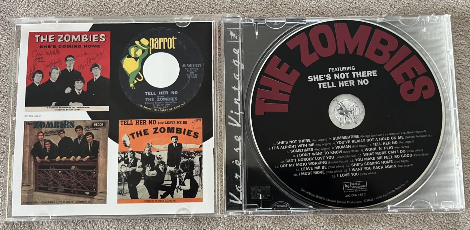 The Zombies Autographed cd - Rod Argent, Colin Blunstone, image 3