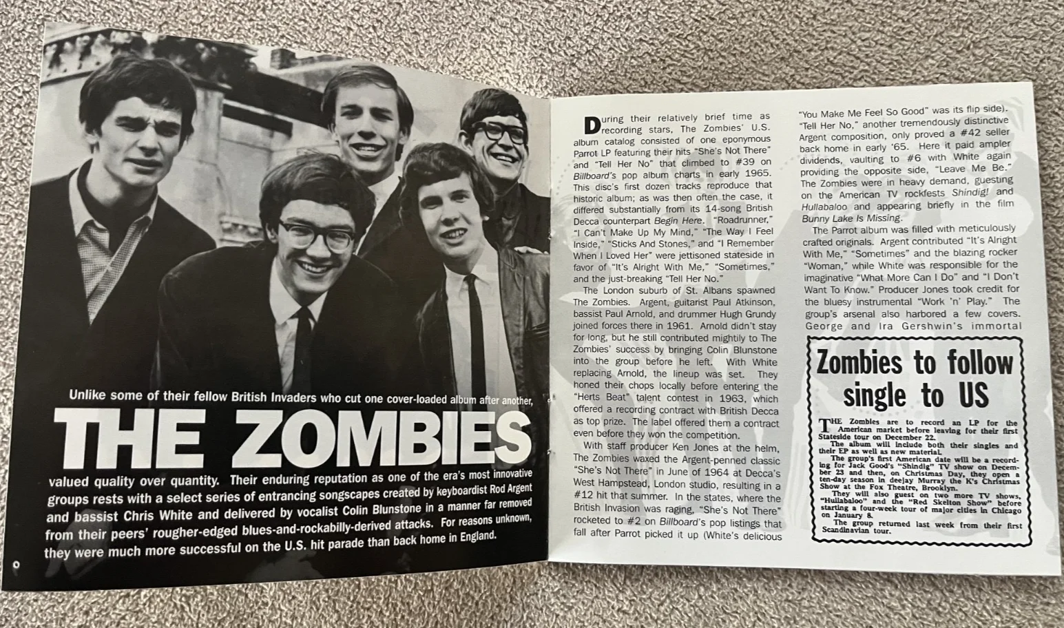 The Zombies Autographed cd - Rod Argent, Colin Blunstone, image 4