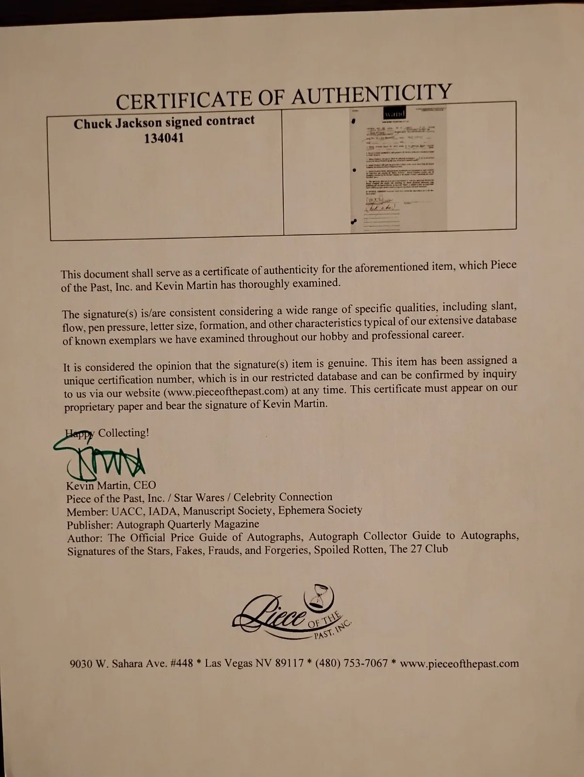 Chuck Jackson — Chuck Jackson Signed 1963 Talent Contract "Any Day Now" Wand Records W/COA, изображение 2