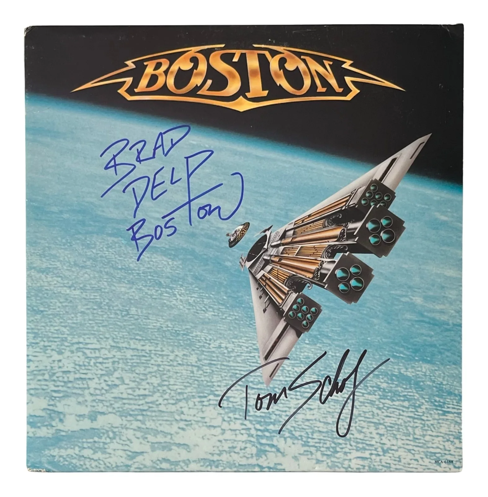 TOM SCHOLZ & BRAD DELP Signed BOSTON THIRD STAGE Record ROGER EPPERSON COA, image 2