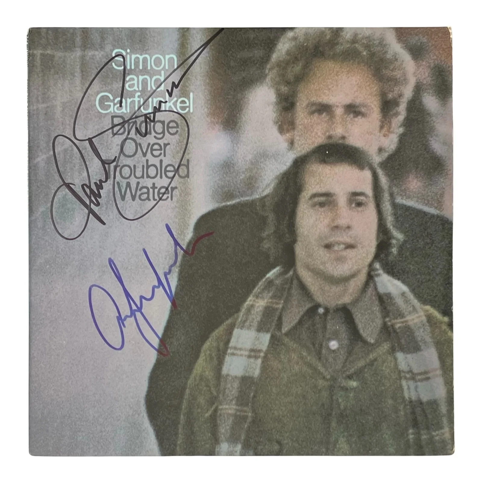 PAUL SIMON & ART GARFUNKEL Signed BRIDGE OVER TROUBLED WATER Record EPPERSON COA, image 2