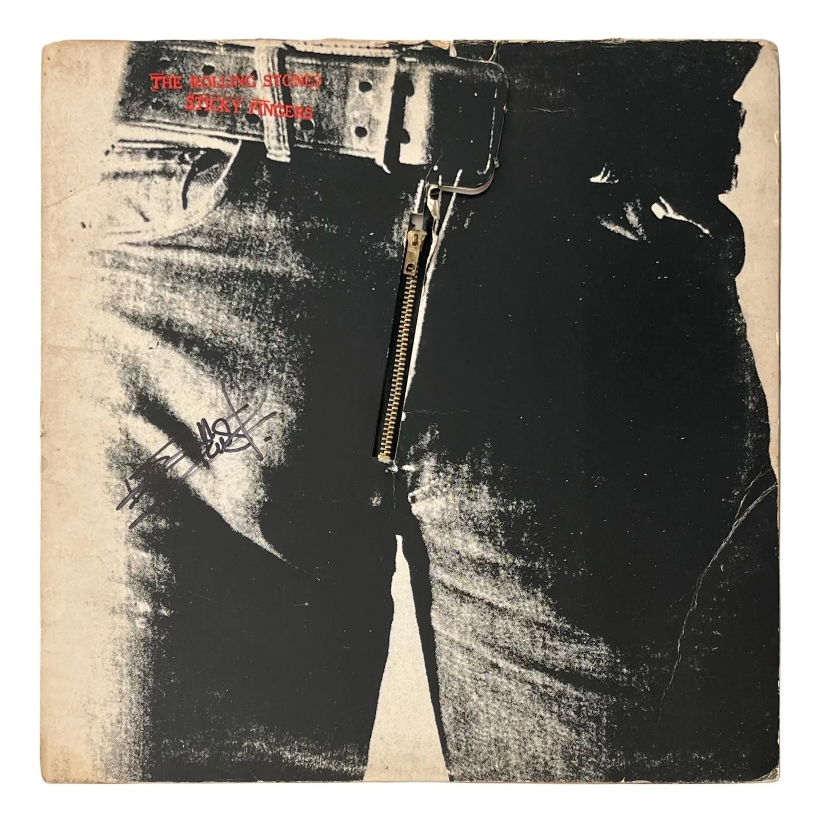 KEITH RICHARDS Signed ROLLING STONES STICKY FINGERS Vinyl Record EPPERSON COA, image 2