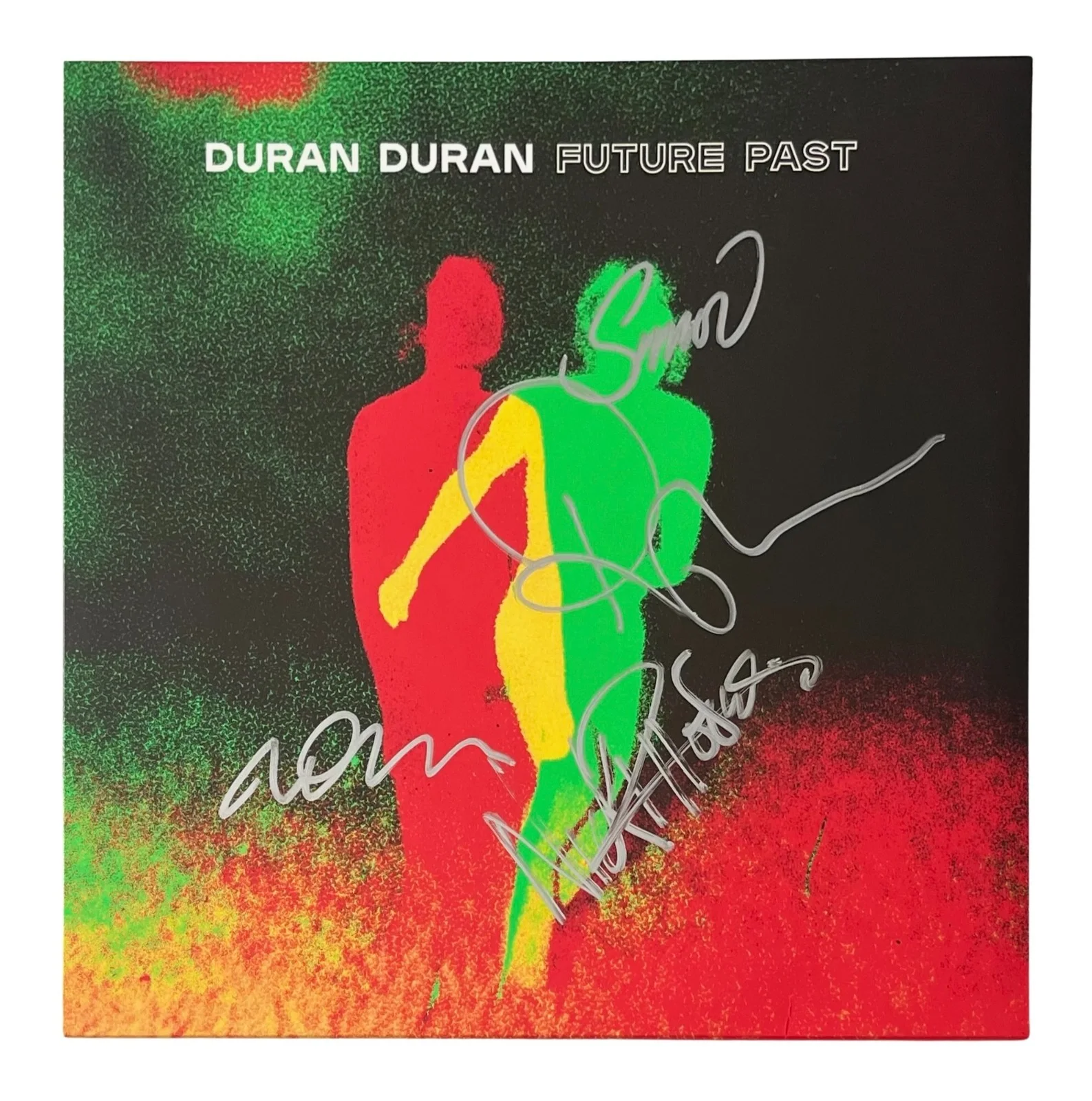 DURAN DURAN x4 SIMON LE BON Band Signed FUTURE PAST Vinyl Record EPPERSON COA, image 2