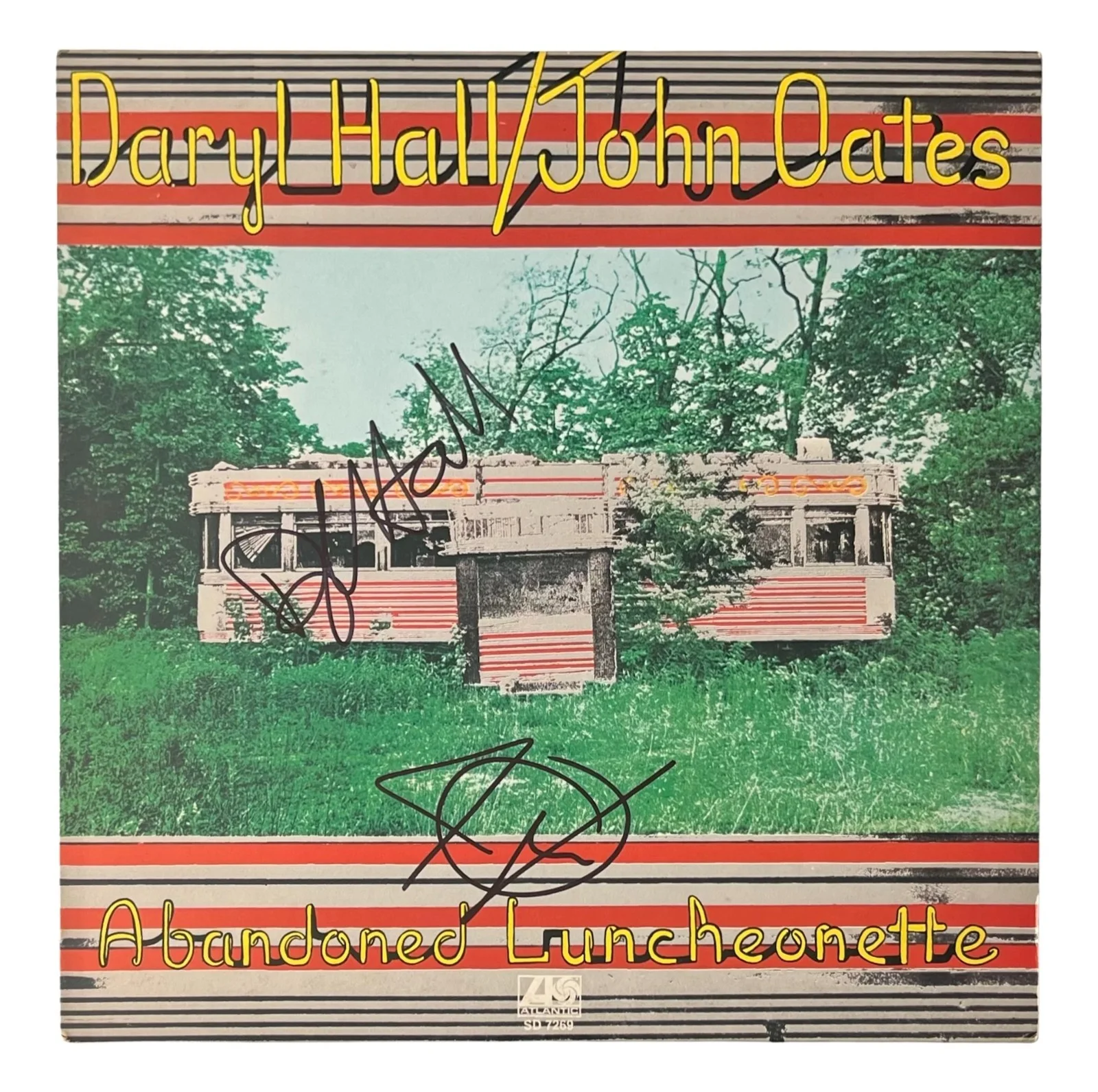 DARYL HALL & JOHN OATES Signed ABANDONED LUNCHEONETTE Record ROGER EPPERSON COA, image 2