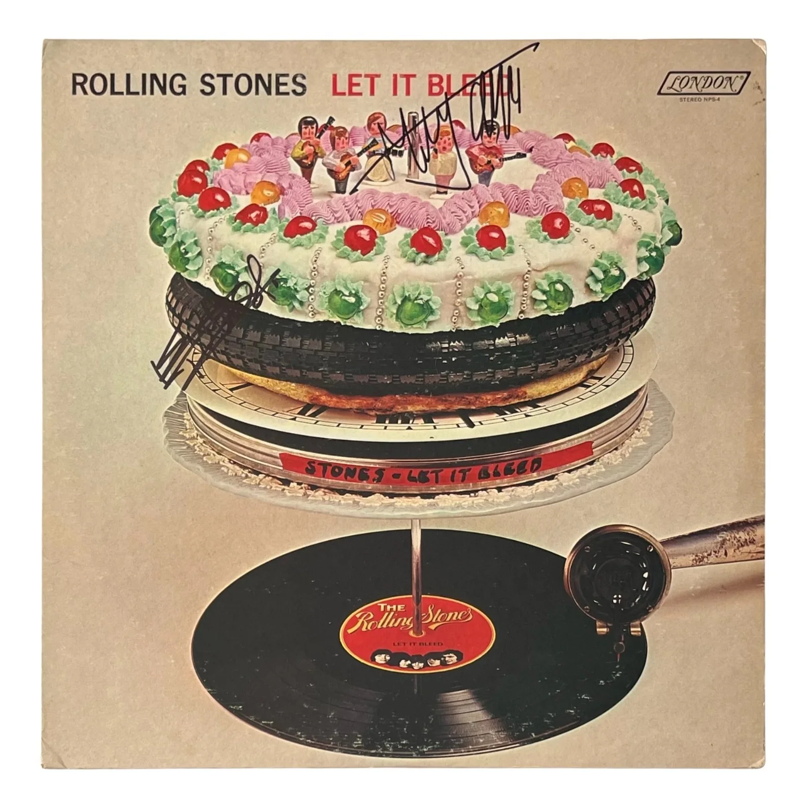 KEITH RICHARDS & MICK JAGGER Signed LET IT BLEED Vinyl Record ROGER EPPERSON COA, image 2