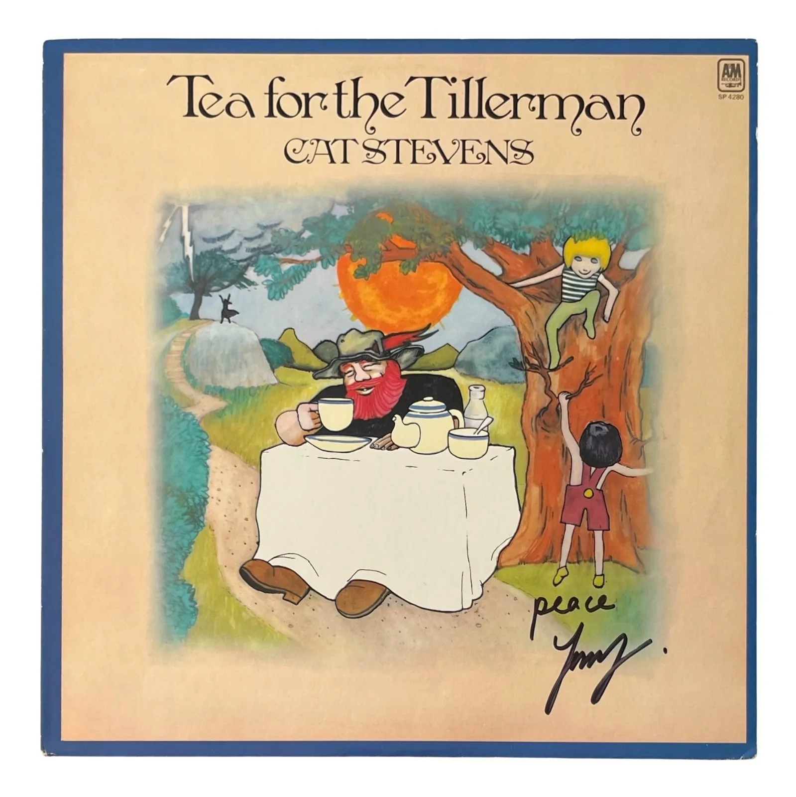 CAT STEVENS Signed TEA FOR THE TILLERMAN Vinyl Record ROGER EPPERSON COA, image 2
