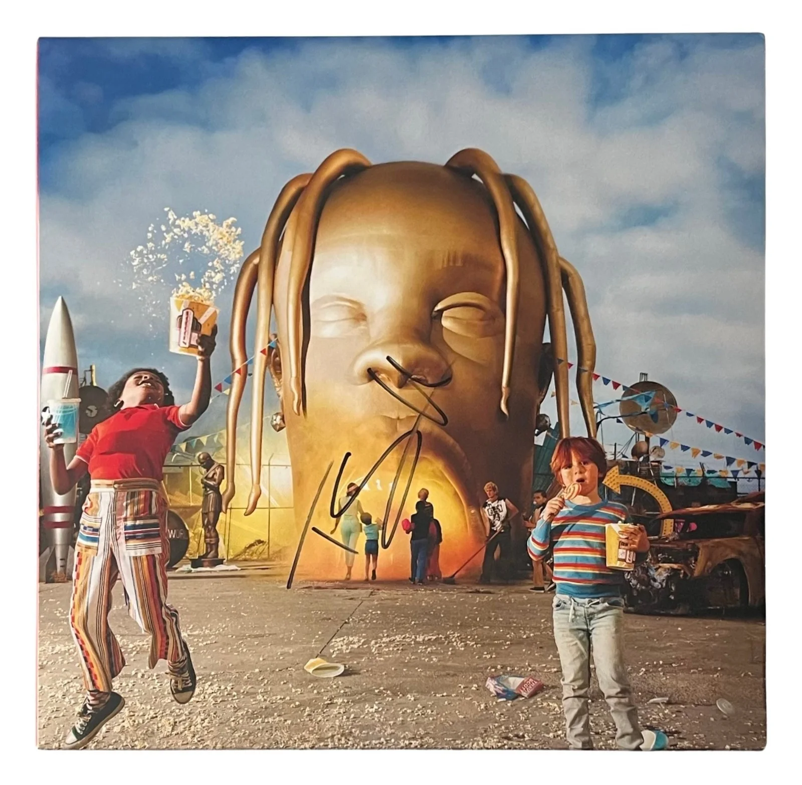 TRAVIS SCOTT Signed ASTROWORLD Vinyl Record ROGER EPPERSON COA, image 2