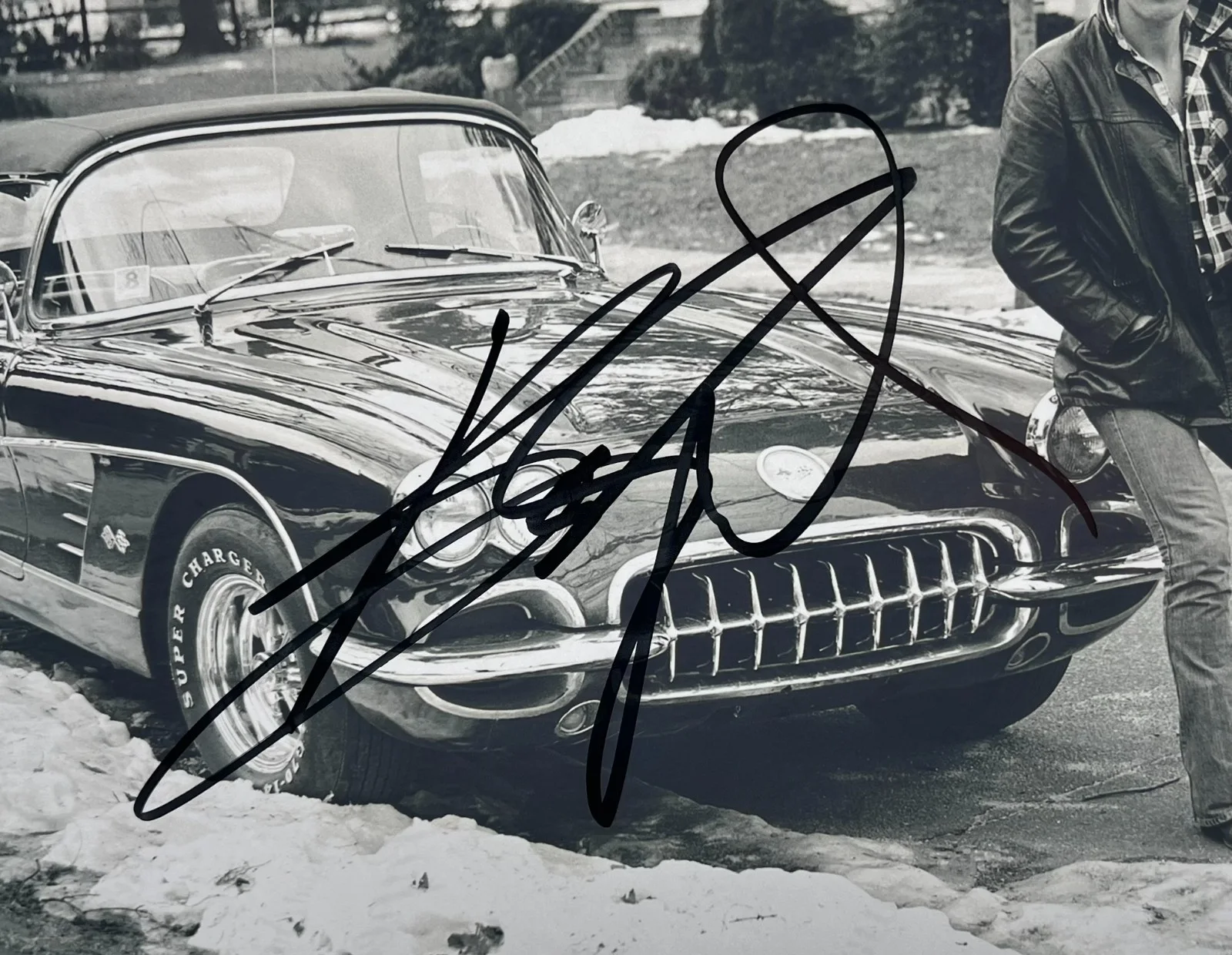 BRUCE SPRINGSTEEN Signed 'CORVETTE WINTER' 11x14 Photo ROGER EPPERSON COA, image 2