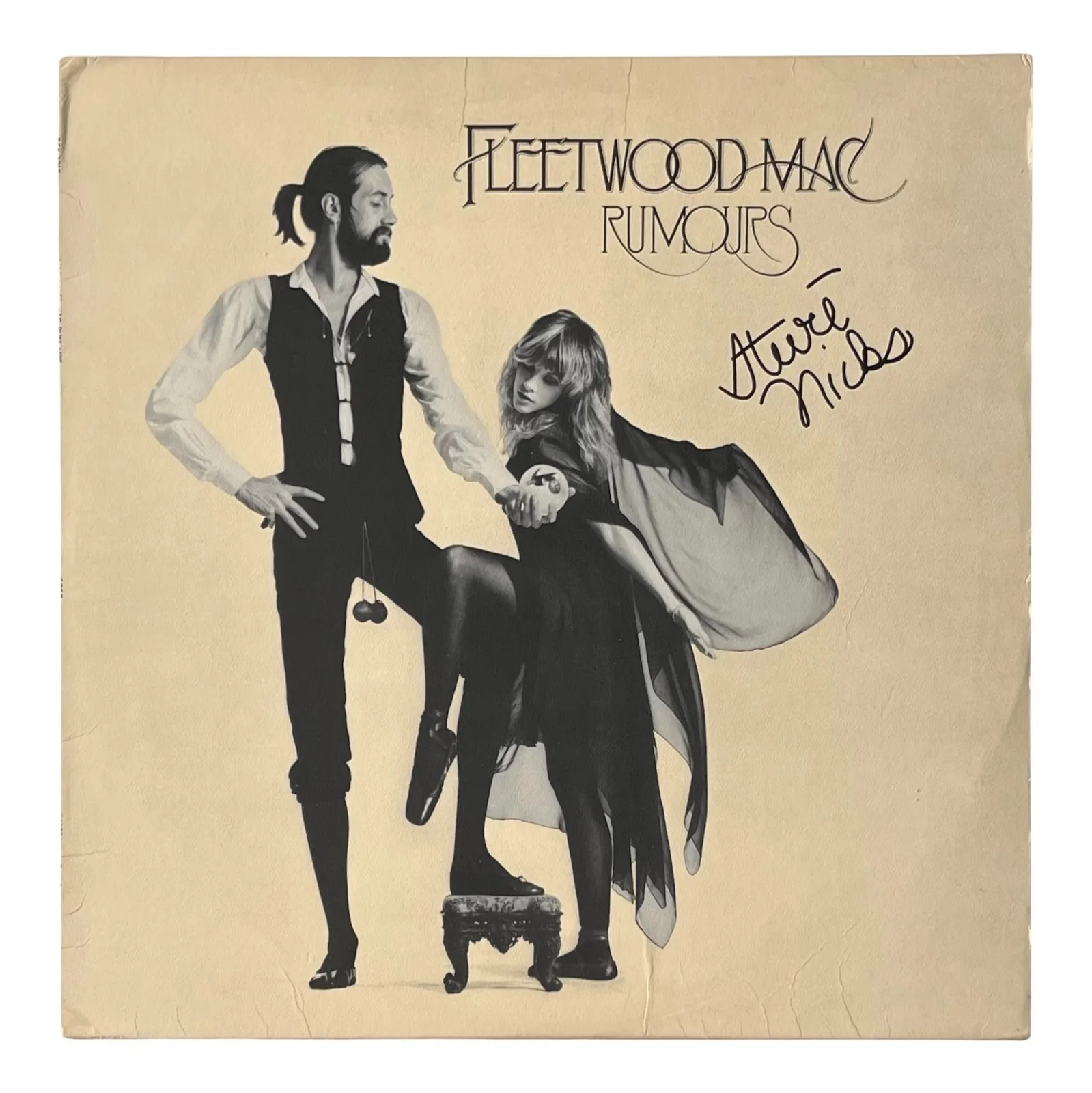 STEVIE NICKS Signed FLEETWOOD MAC RUMOURS Vinyl Record ROGER EPPERSON COA, image 2